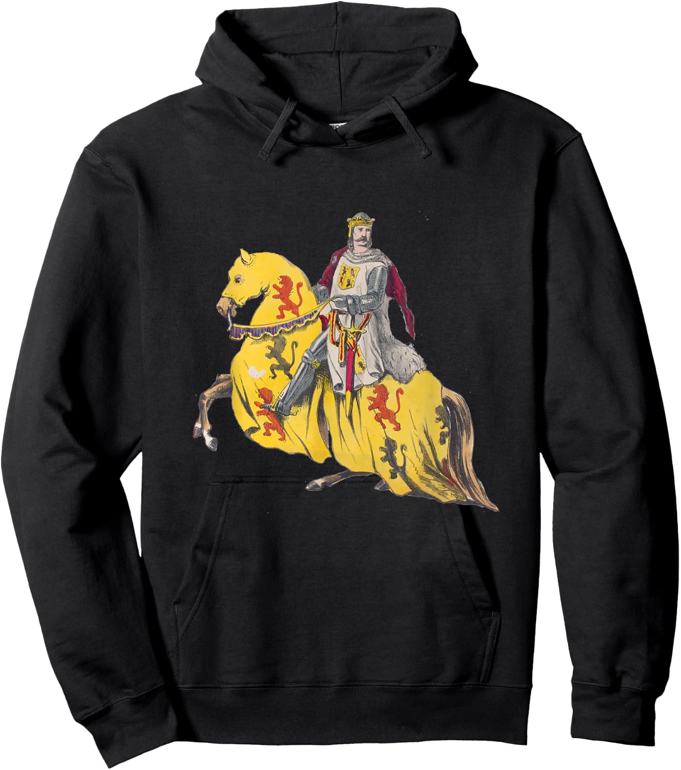Medieval King of England Richard the Lionheart During the Crusades Hoodie - Hoodie | Black