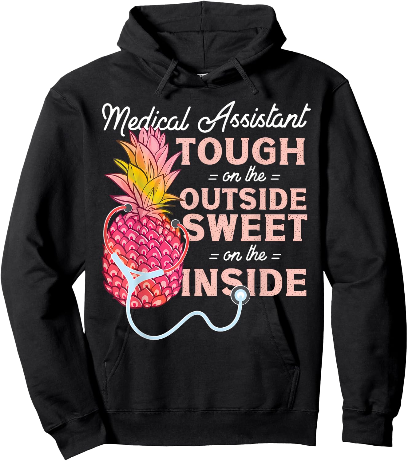 Certified Medical Assistant Pineapple CMA Hoodie - Hoodie | Black