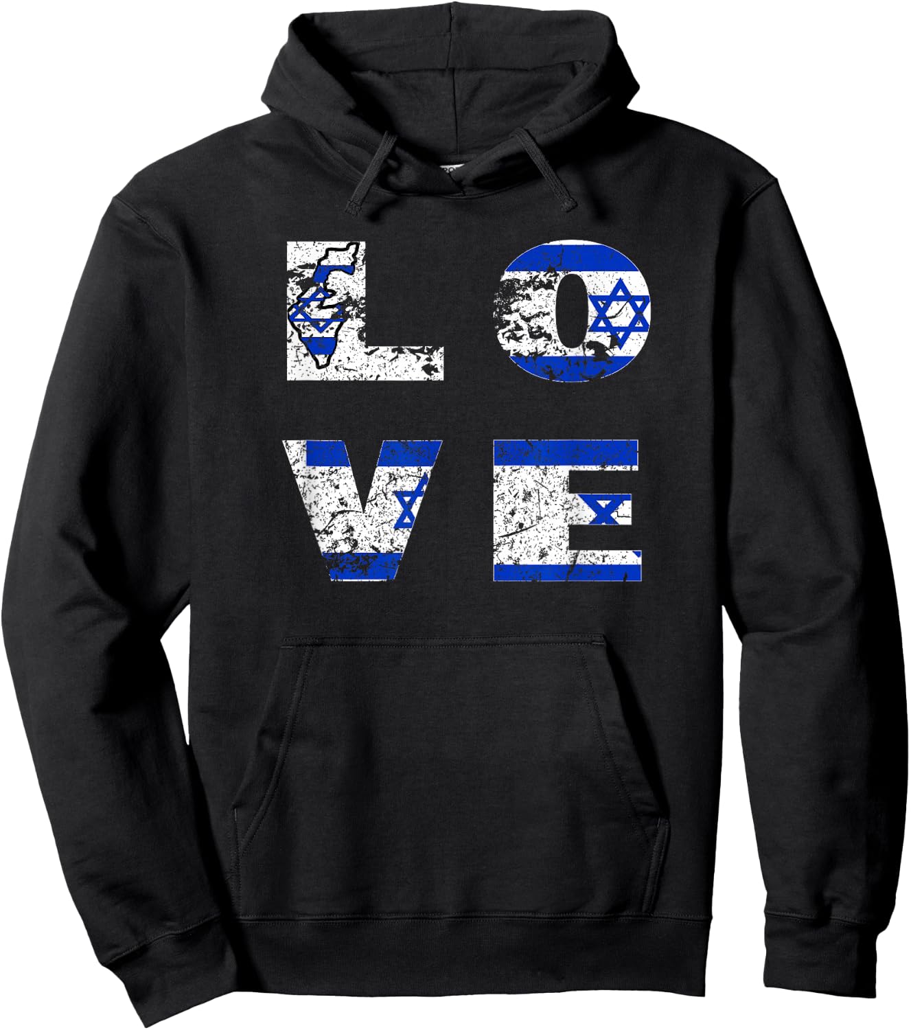 Israel Shirt Independence Day 70 Jewish Israeli Flag Women Men Hoodie - Hoodie | Black