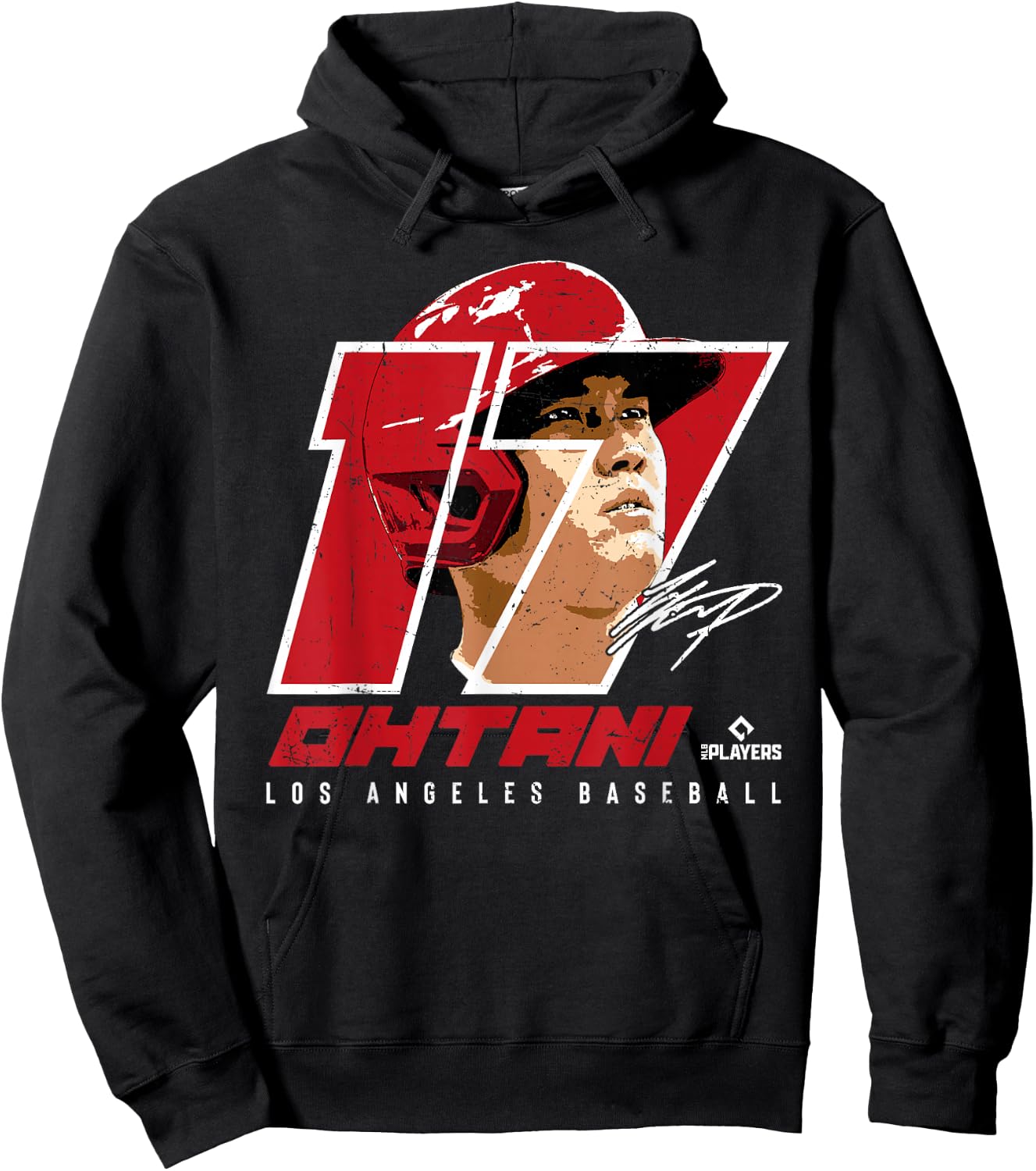 Shohei Ohtani Silhouette Sho Time Los Angeles MLBPA Hoodie - Hoodie | Black