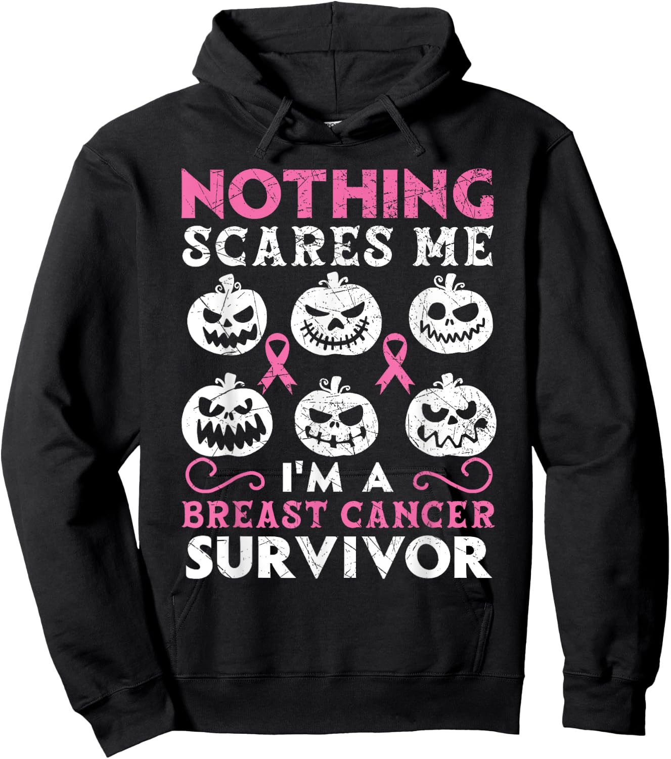 I'm A Breast Cancer Survivor Breast Cancer Awareness Hoodie - Hoodie | Black