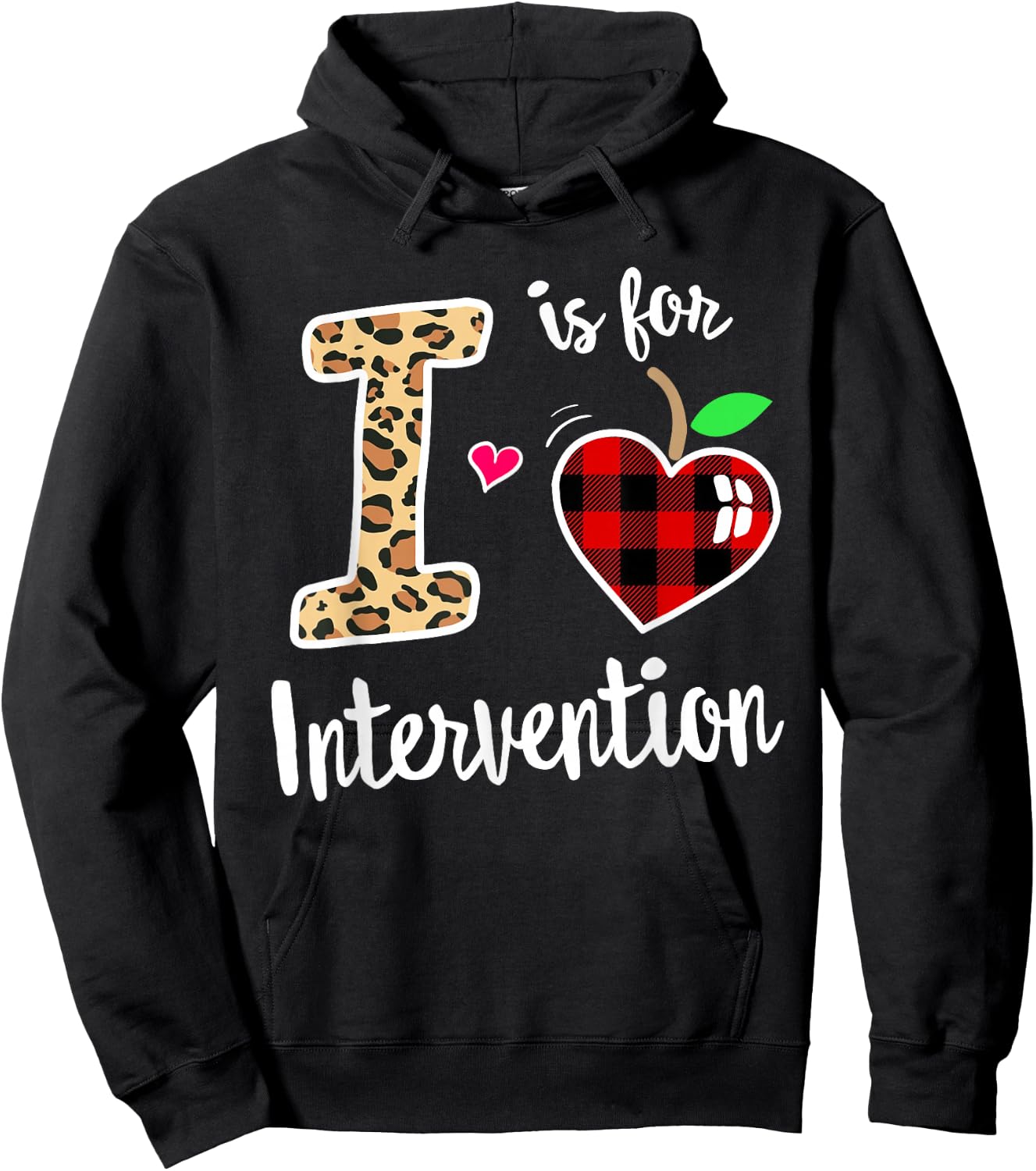 RTI Team T Response I is for Intervention Teacher School Hoodie - Hoodie | Black