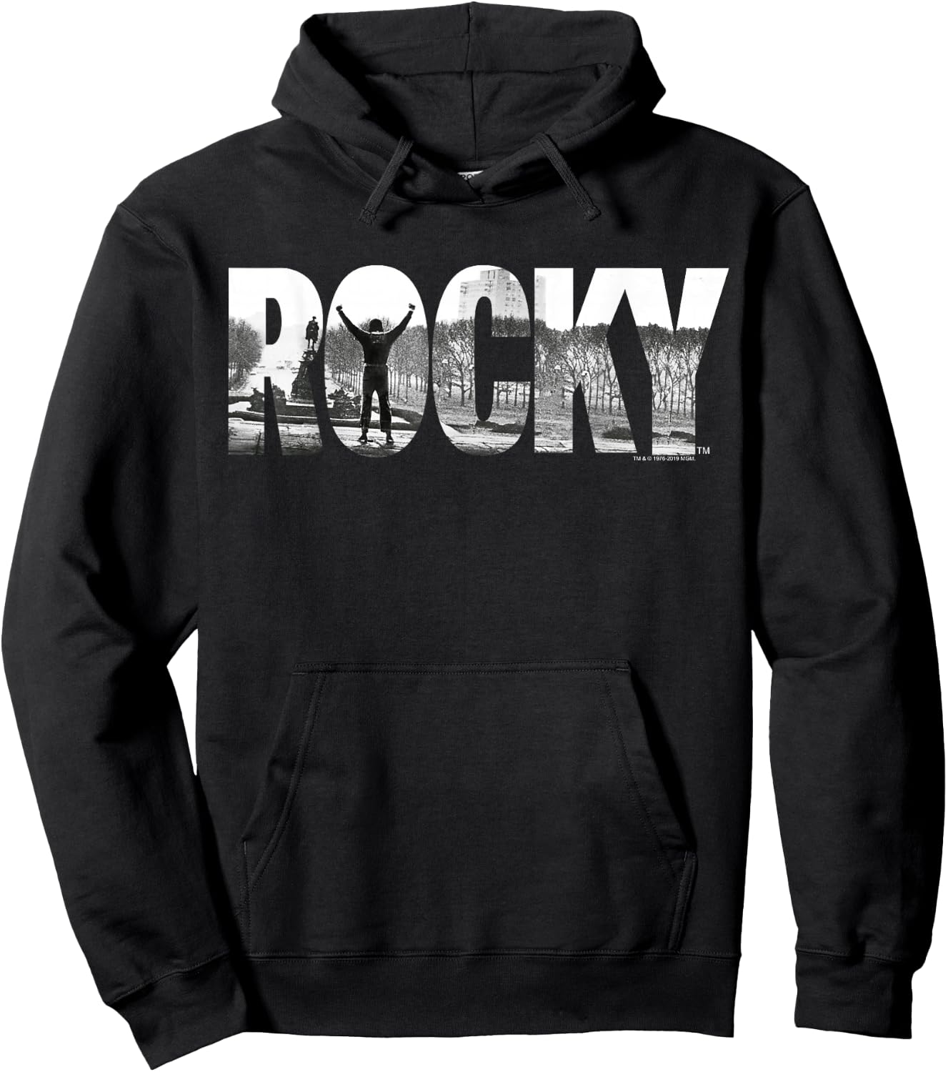 Rocky Black Classic Fit , Cotton , Adult Hoodie - Hoodie | Black
