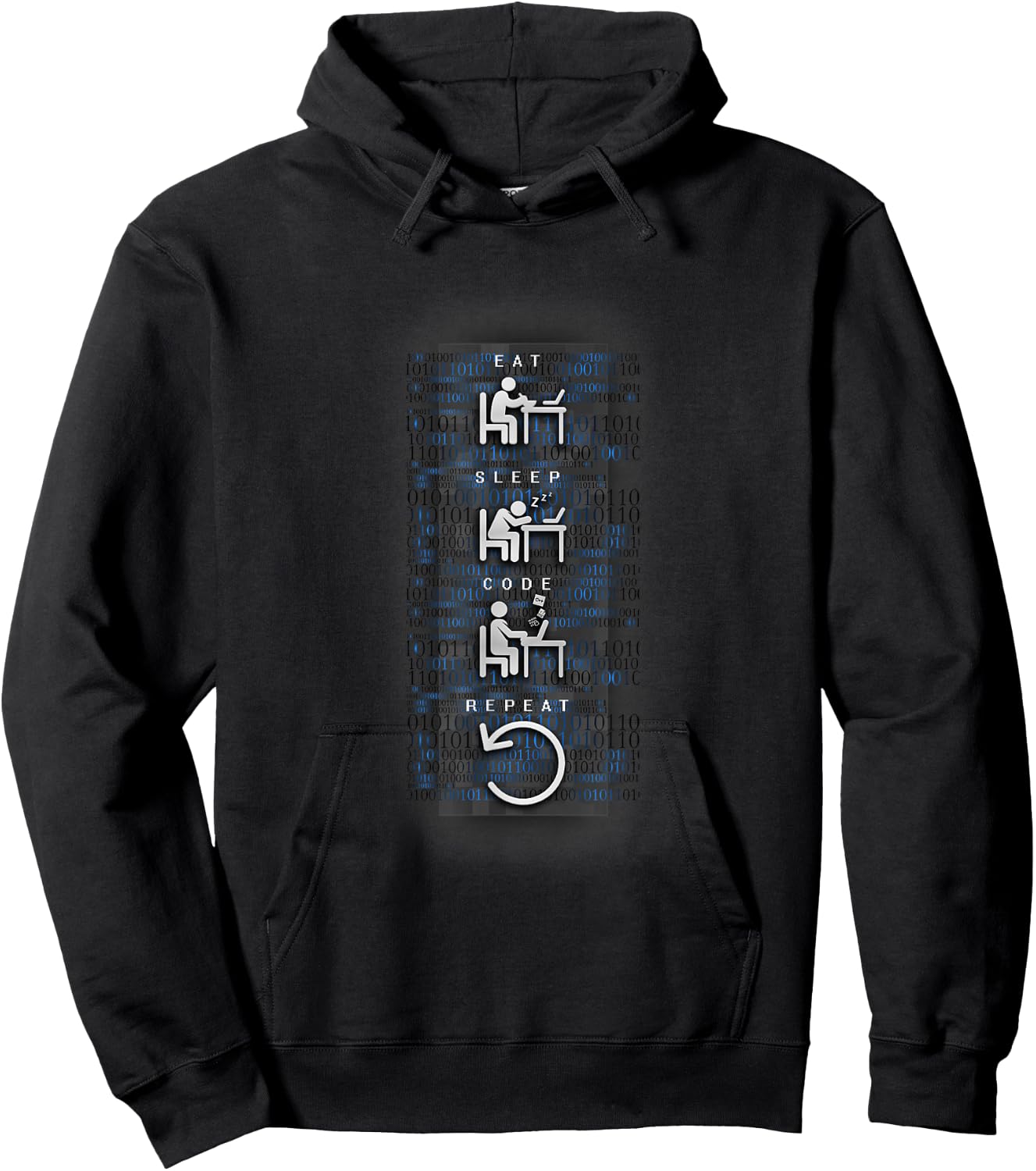Computer Programmer Code Funny Geek Gift Hoodie - Hoodie | Black