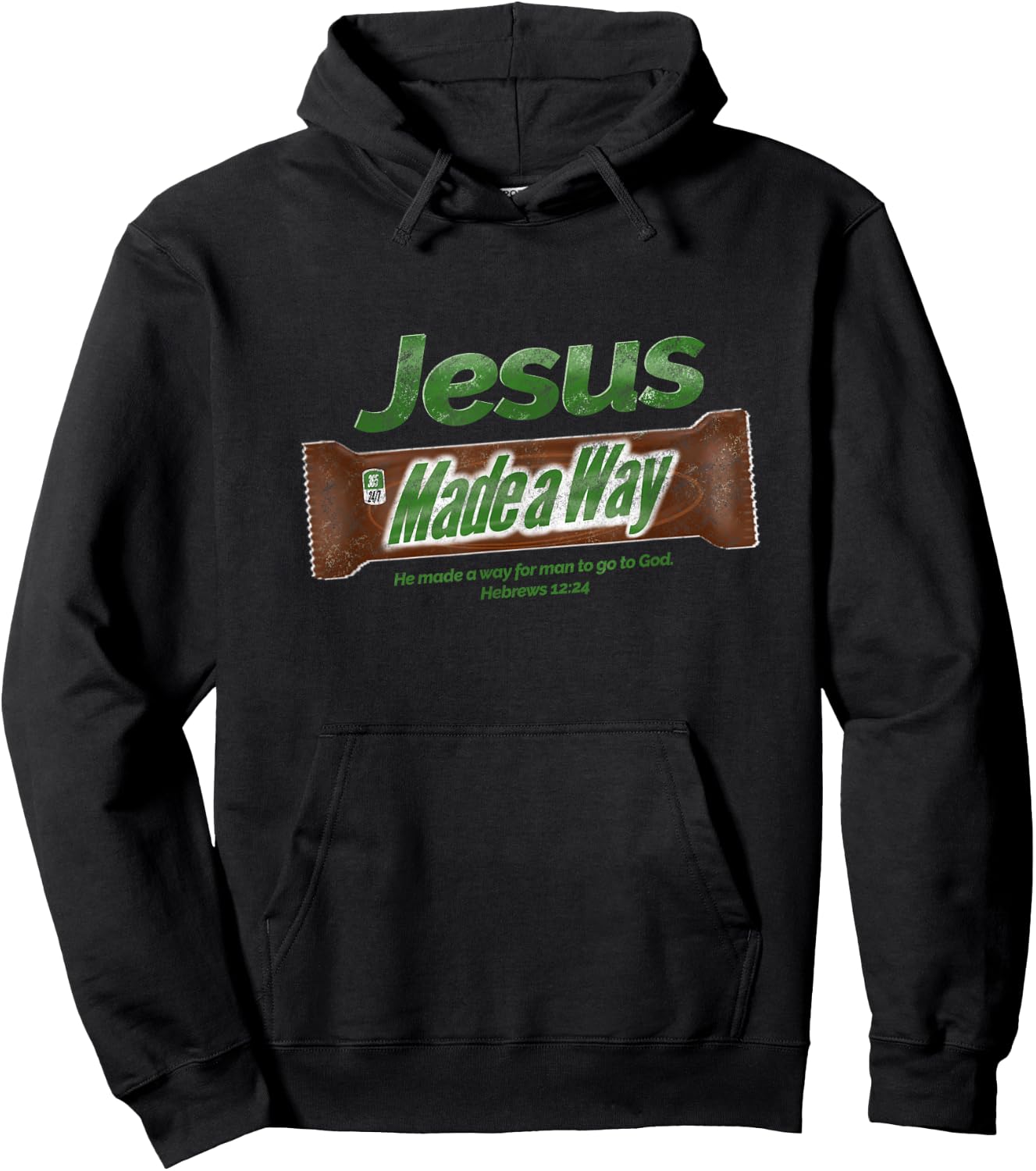 Jesus Candy Bar Christian Gift Hoodie - Hoodie | Black