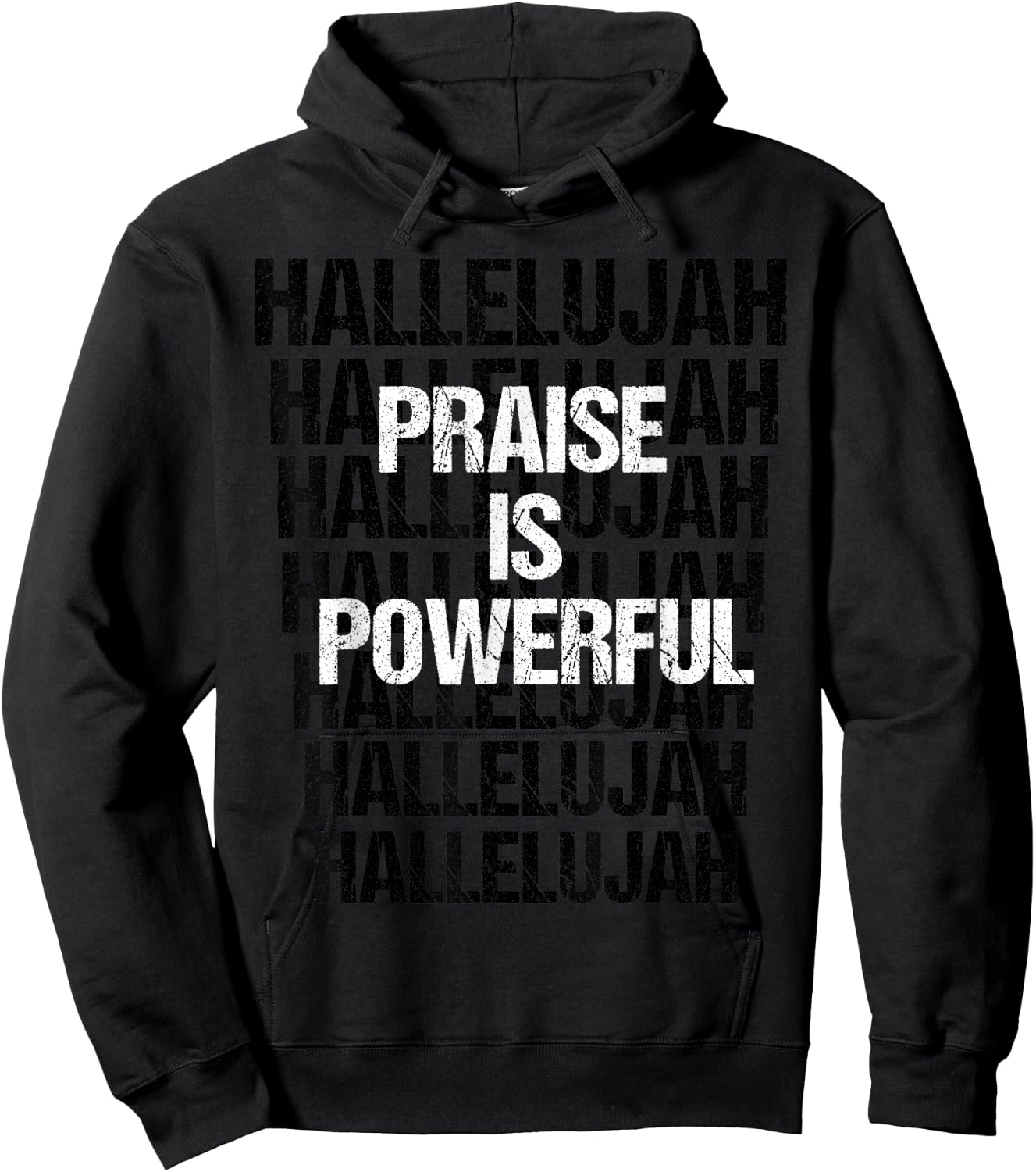 Hallelujah Inspirational Praise And Worship Christian Shirt Hoodie - Hoodie | Black