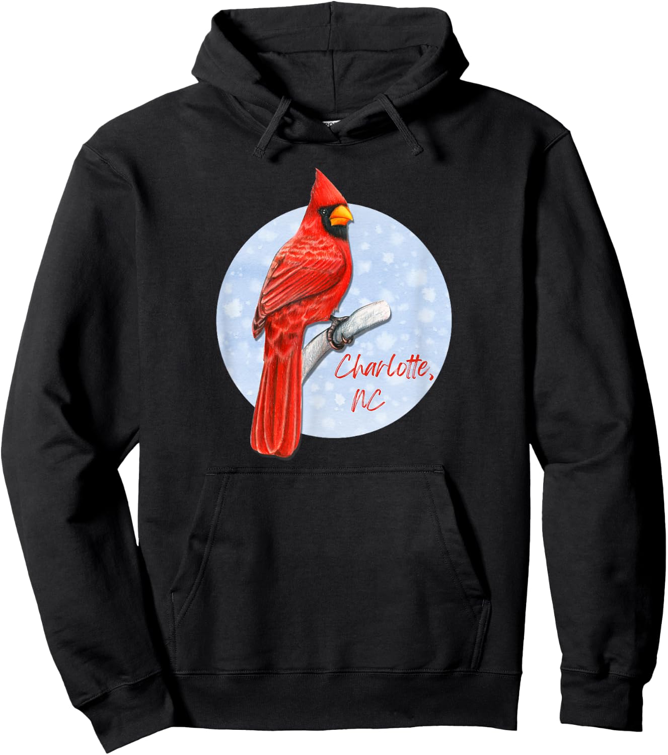 Charlotte Pride Red Cardinal Birder, Birdwatching Hoodie - Hoodie | Black