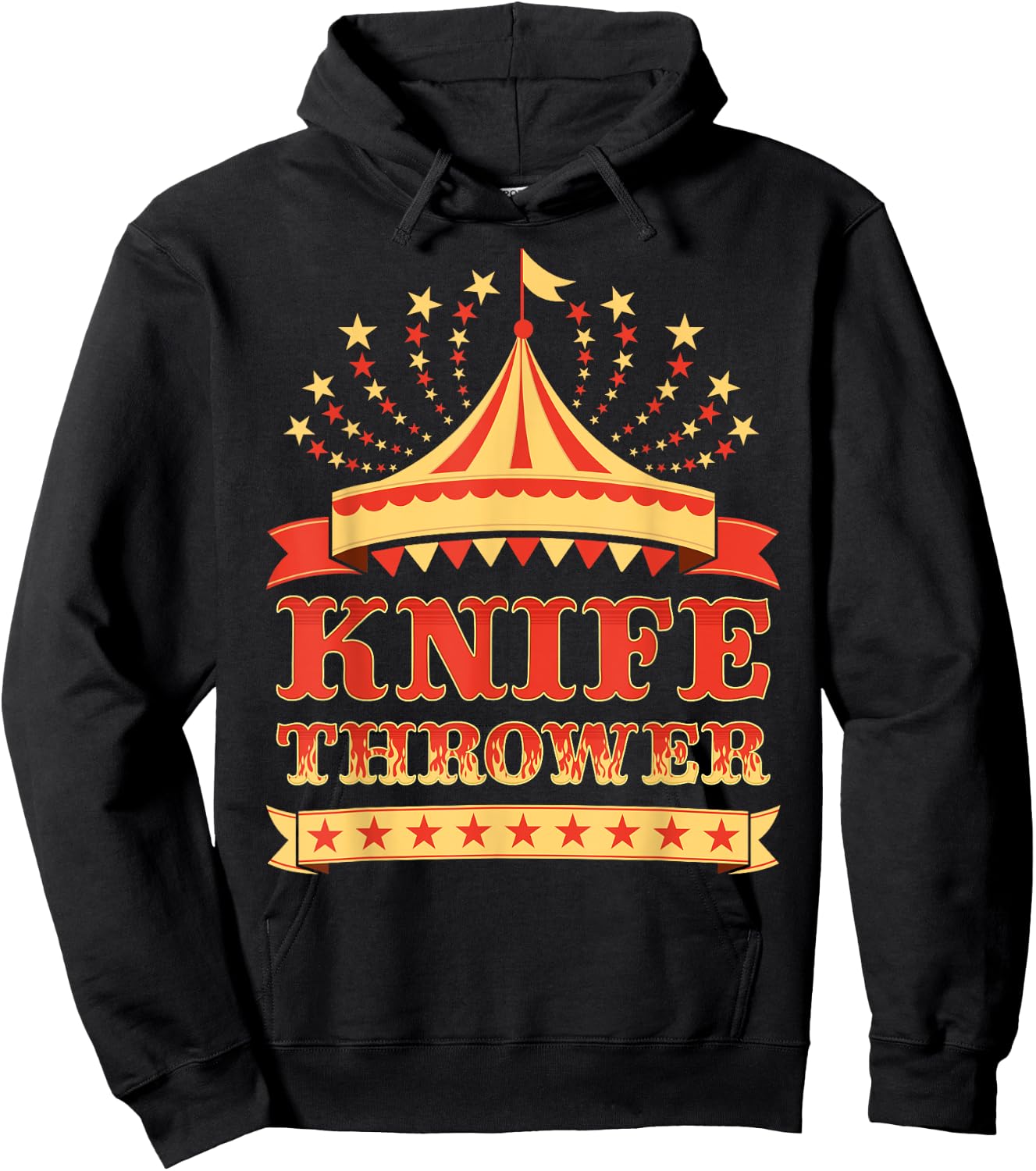 Circus Knife Thrower I Circus Themed Birthday Party Hoodie - Hoodie | Black