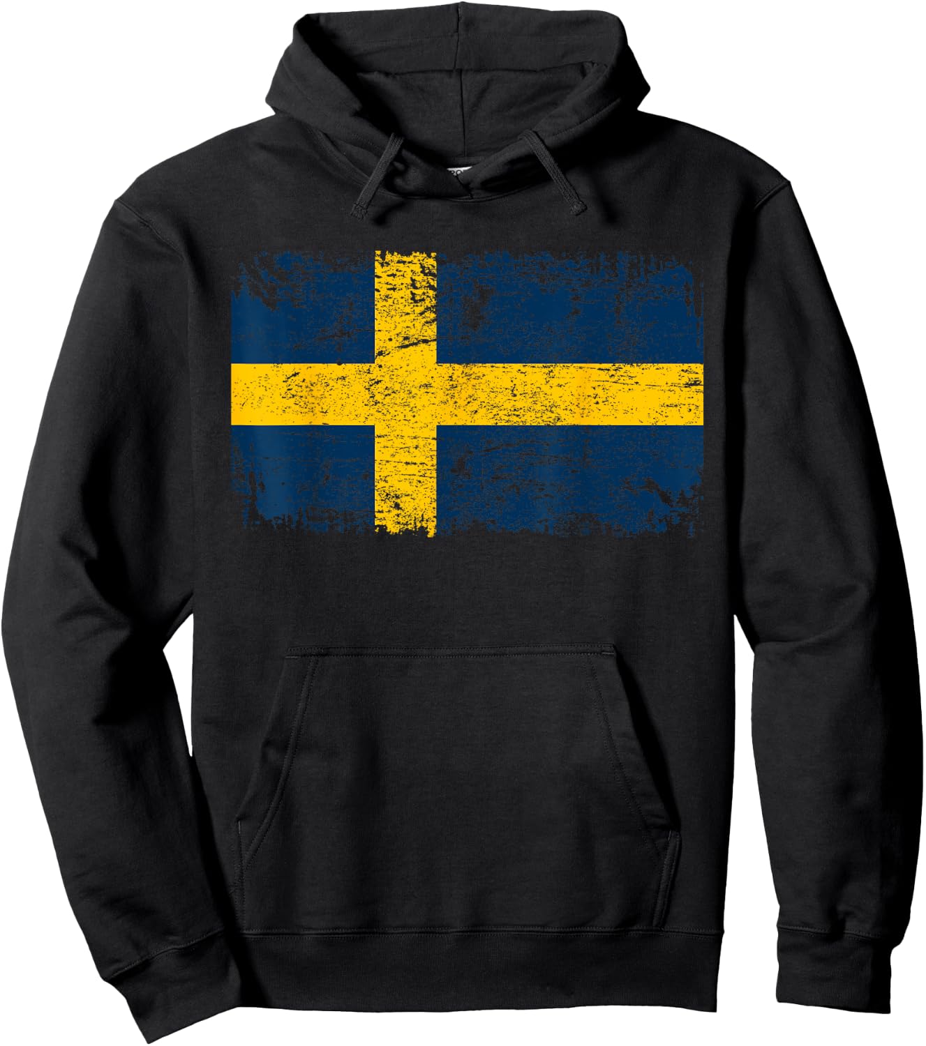 SWEDEN Flag | Men Women Kids | Vintage SWEDEN Hoodie - Hoodie | Black