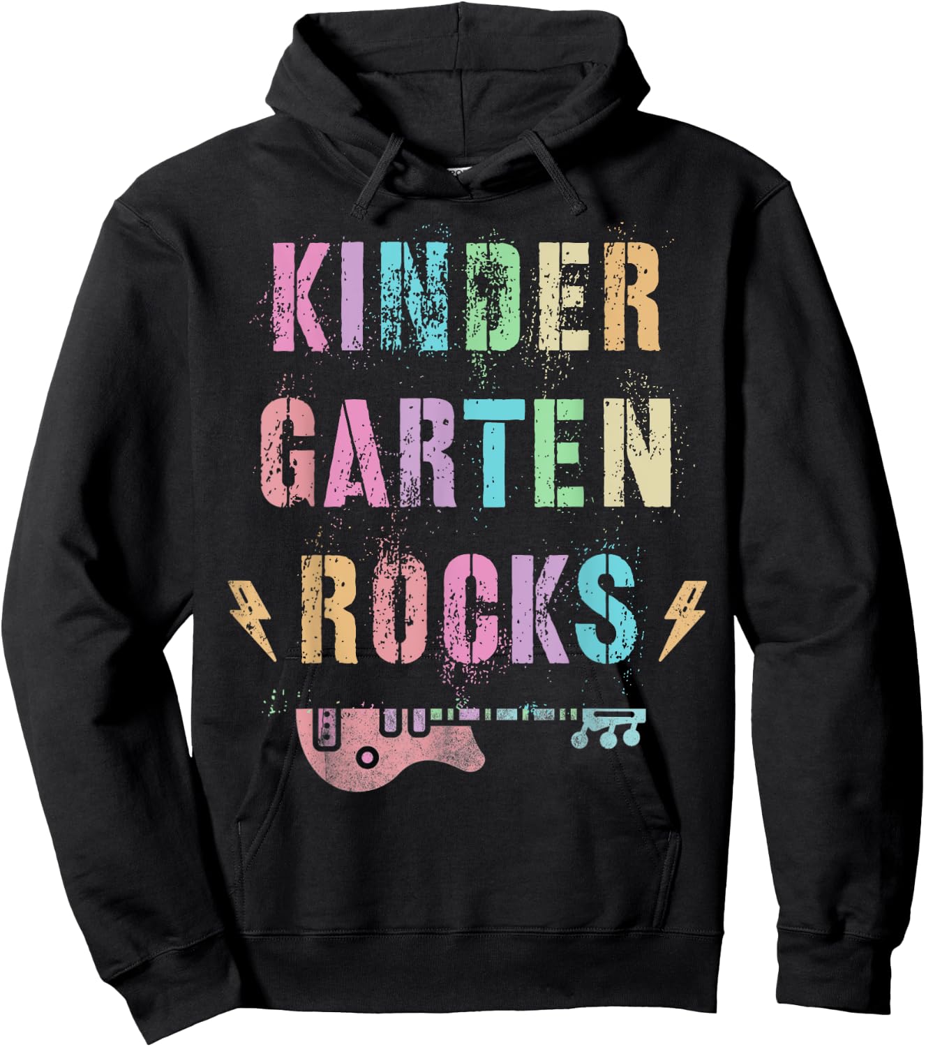 KINDERGARTEN ROCKS Star Crew Kinder My Jam In My Teacher Era Men Women Kids Hoodie - Hoodie | Black