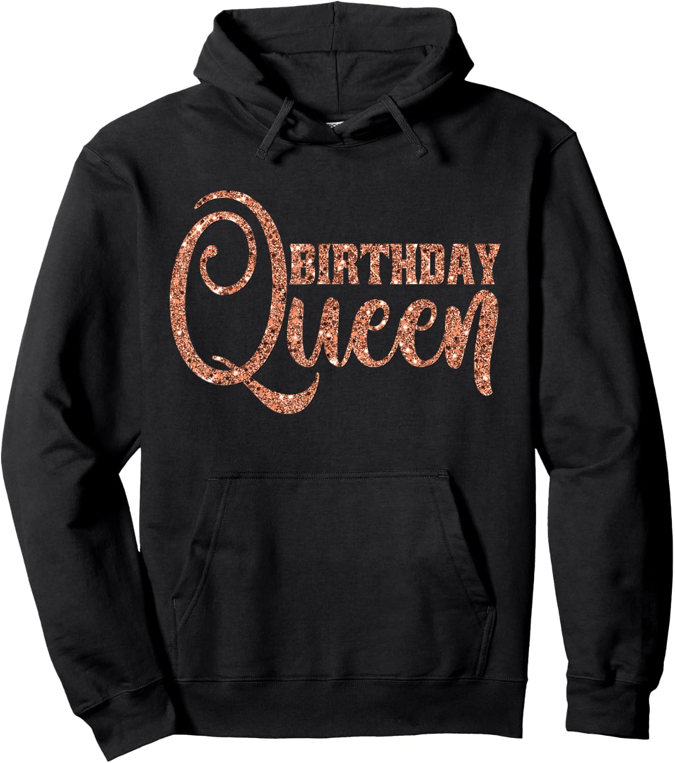 Birthday Queen Gift Girly Rose Wife Bestie Hoodie - Hoodie | Black