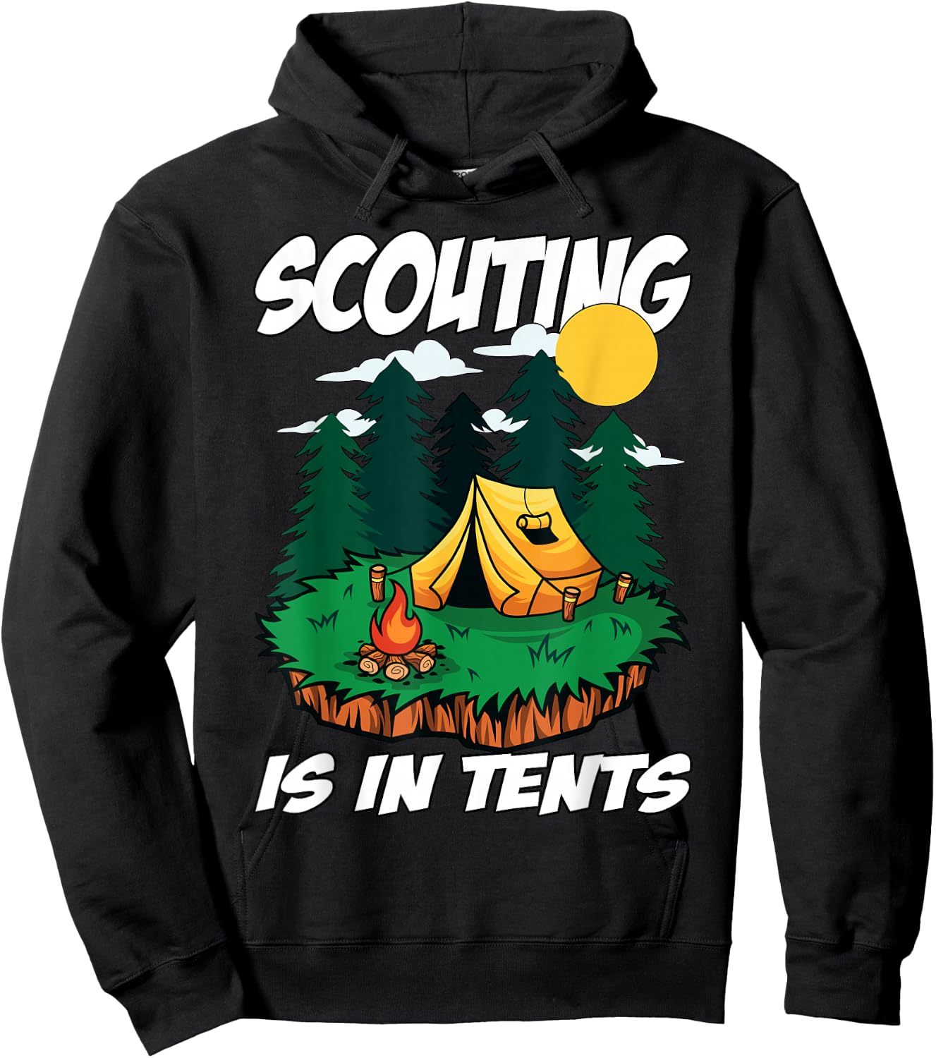 Scouting is in Tents Hoodie - Hoodie | Black