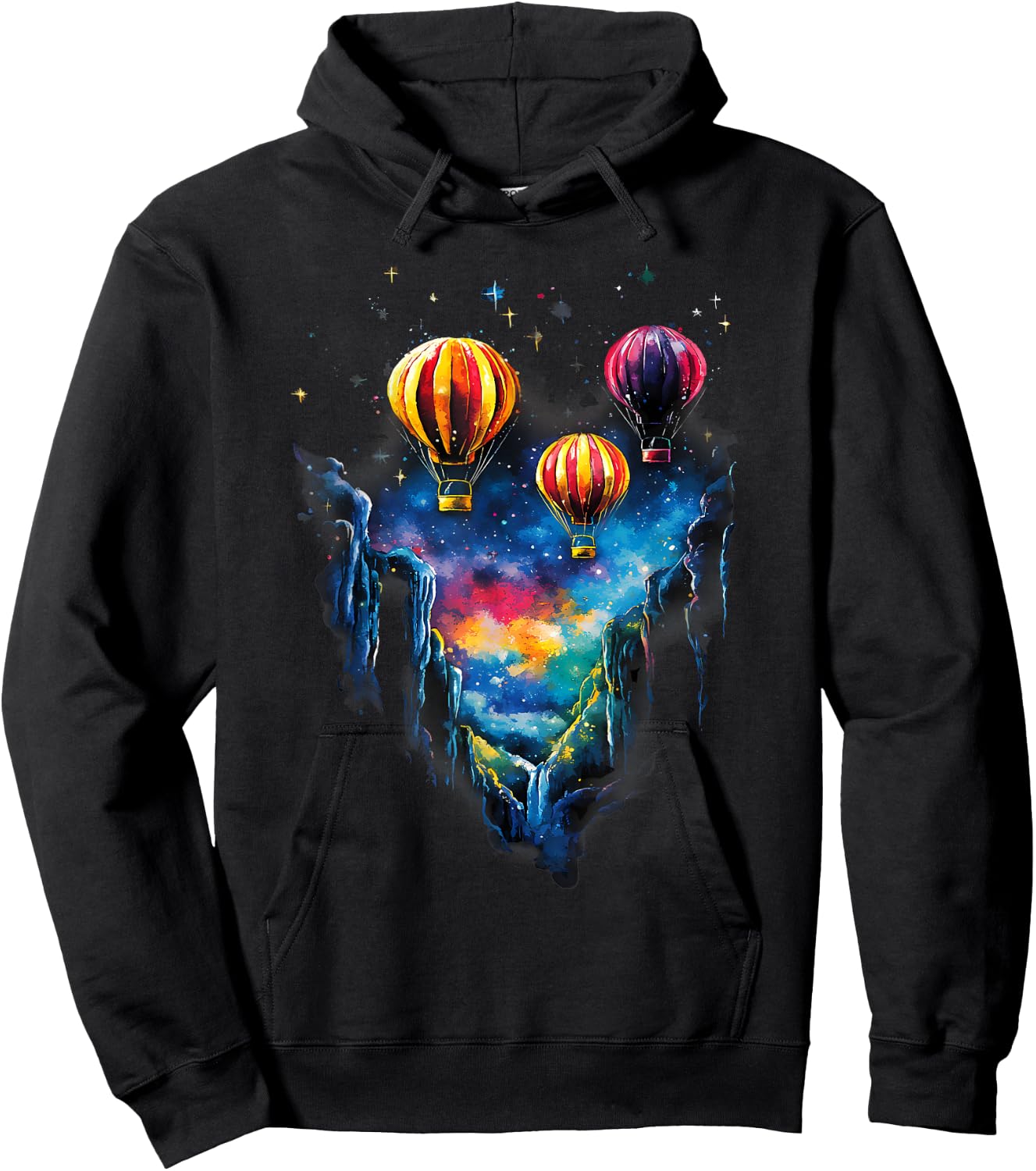Hot Air Balloon Ride Festival Hot Air Ballooning Hoodie - Hoodie | Black