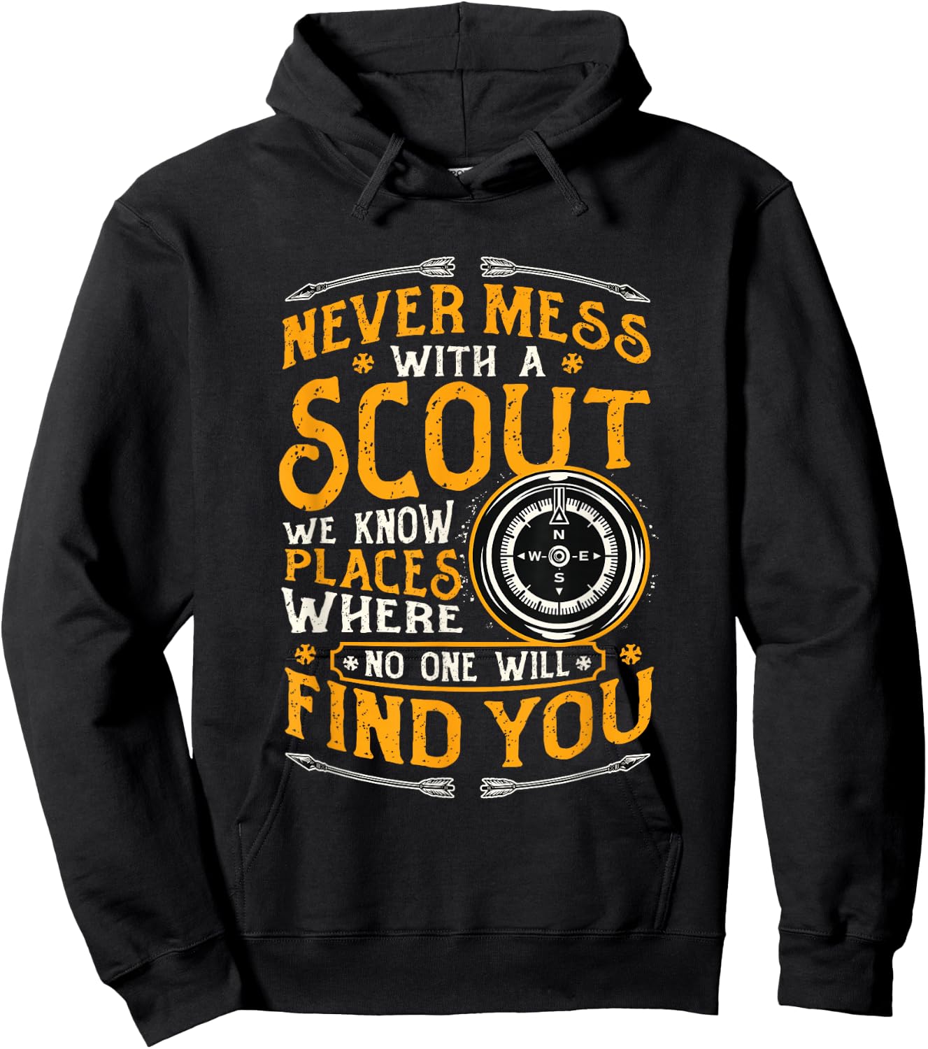 Never mess with a scout Hoodie - Hoodie | Black