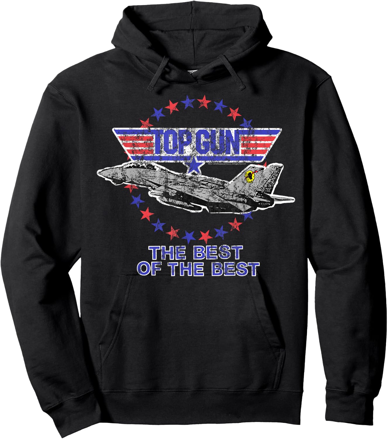 Top Gun The Best of The Best Jet with Logo Action Movie Hoodie - Hoodie | Black