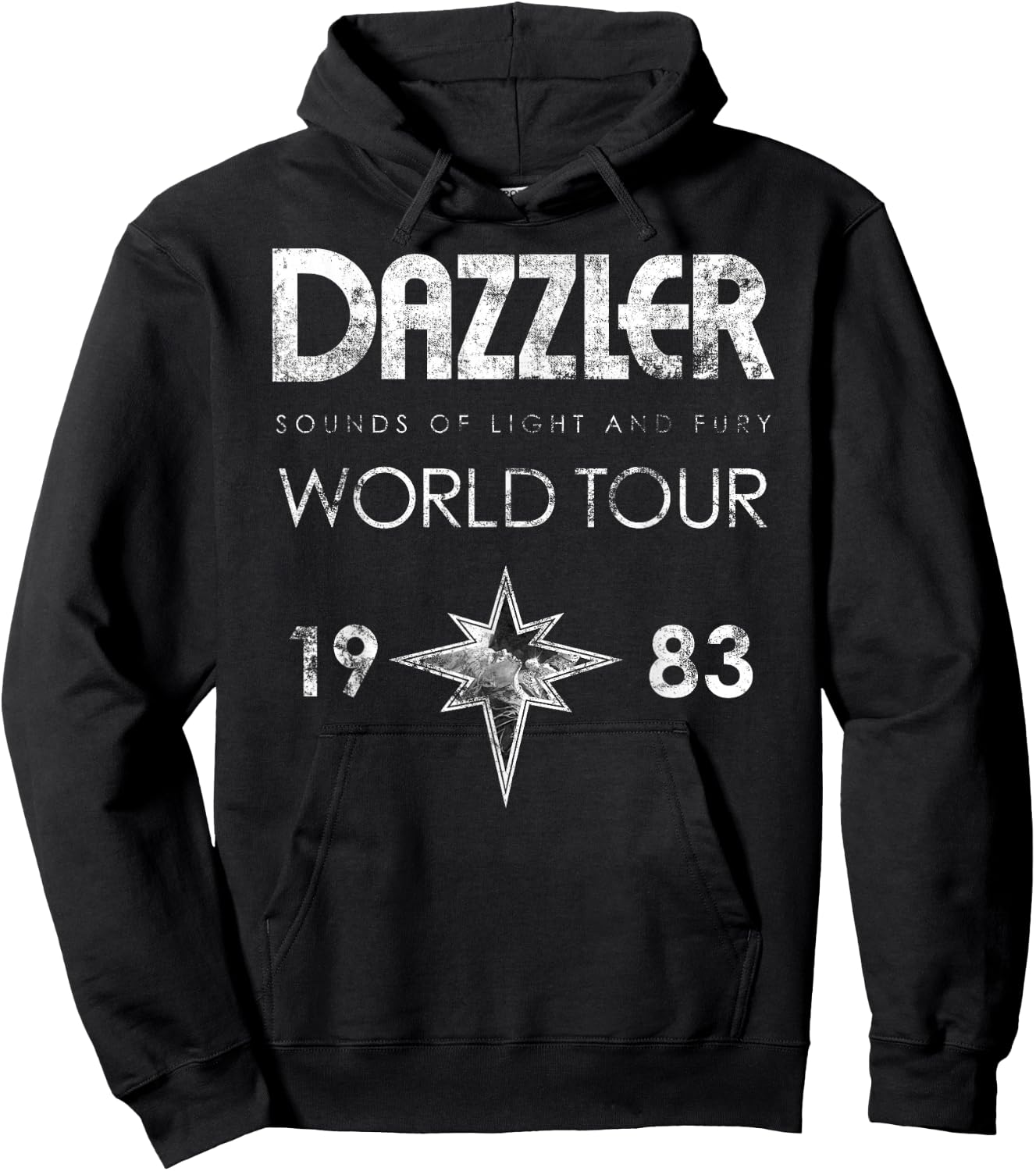 Dazzler Sounds of Light & Fury World Tour 1983 Hoodie - Hoodie | Black