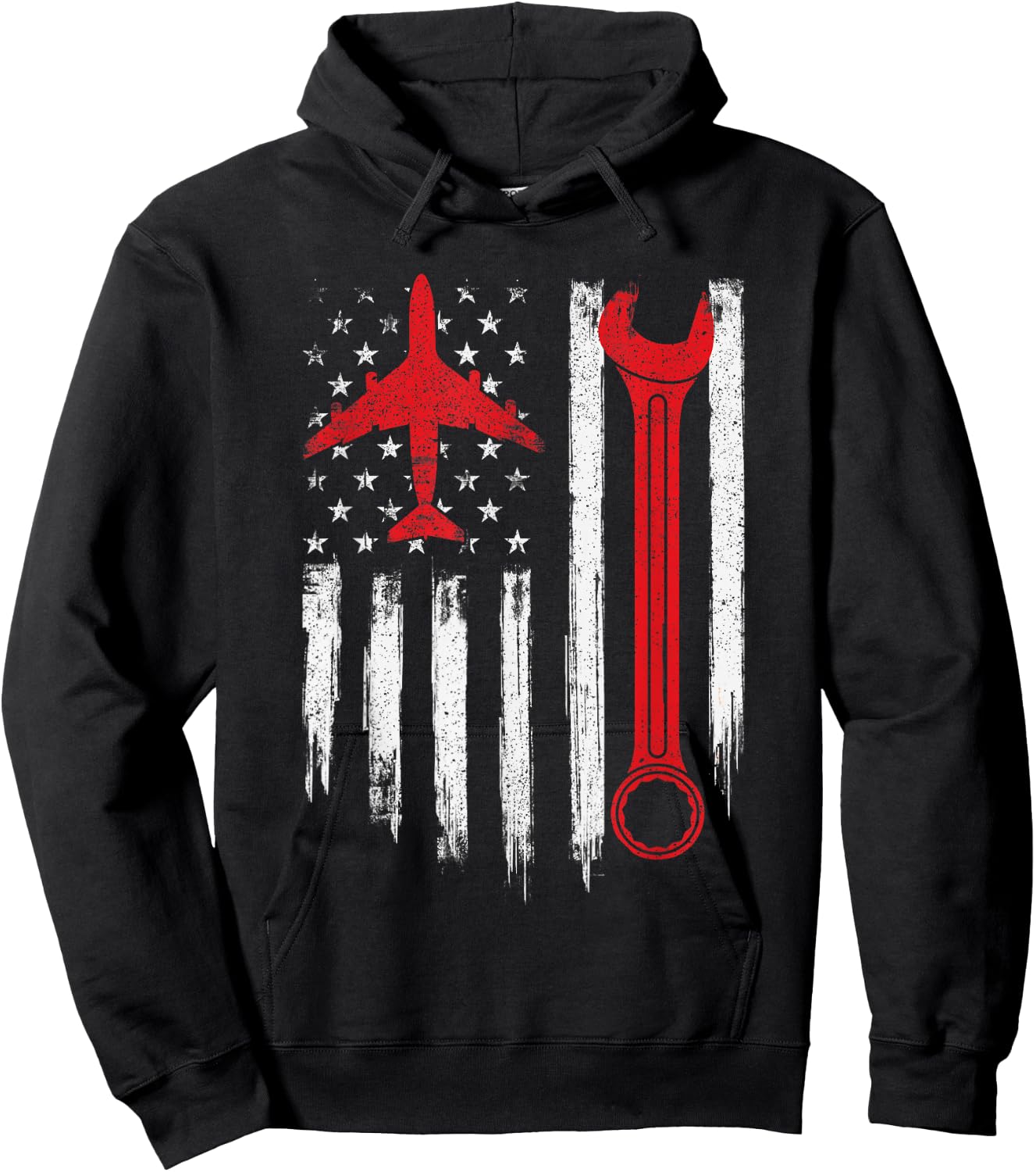 Airplane Mechanic Tools - Aviation Technician Plane Lover Hoodie - Hoodie | Black