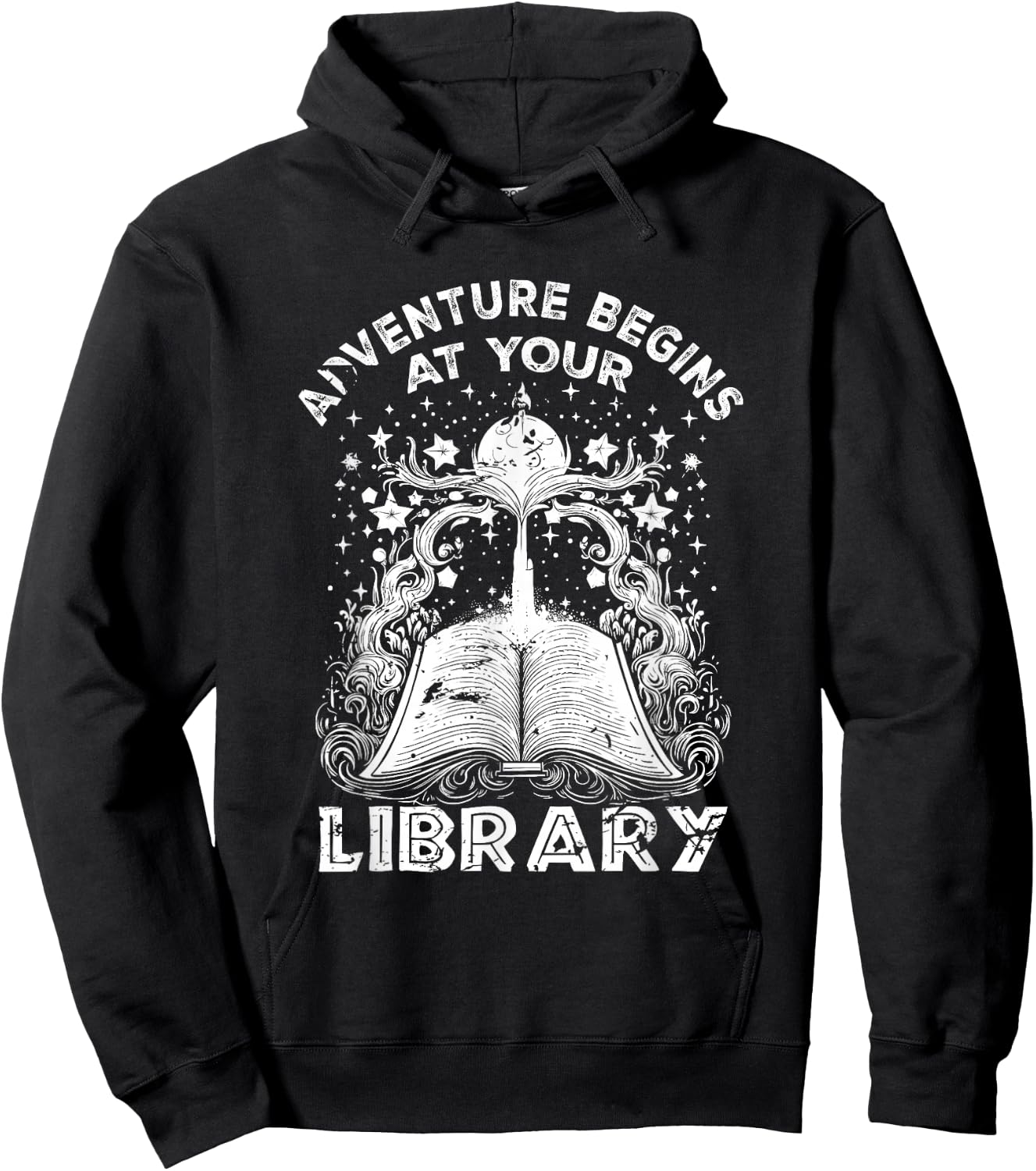 Adventure Begins At Your Library Summer Reading Program Hoodie - Hoodie | Black