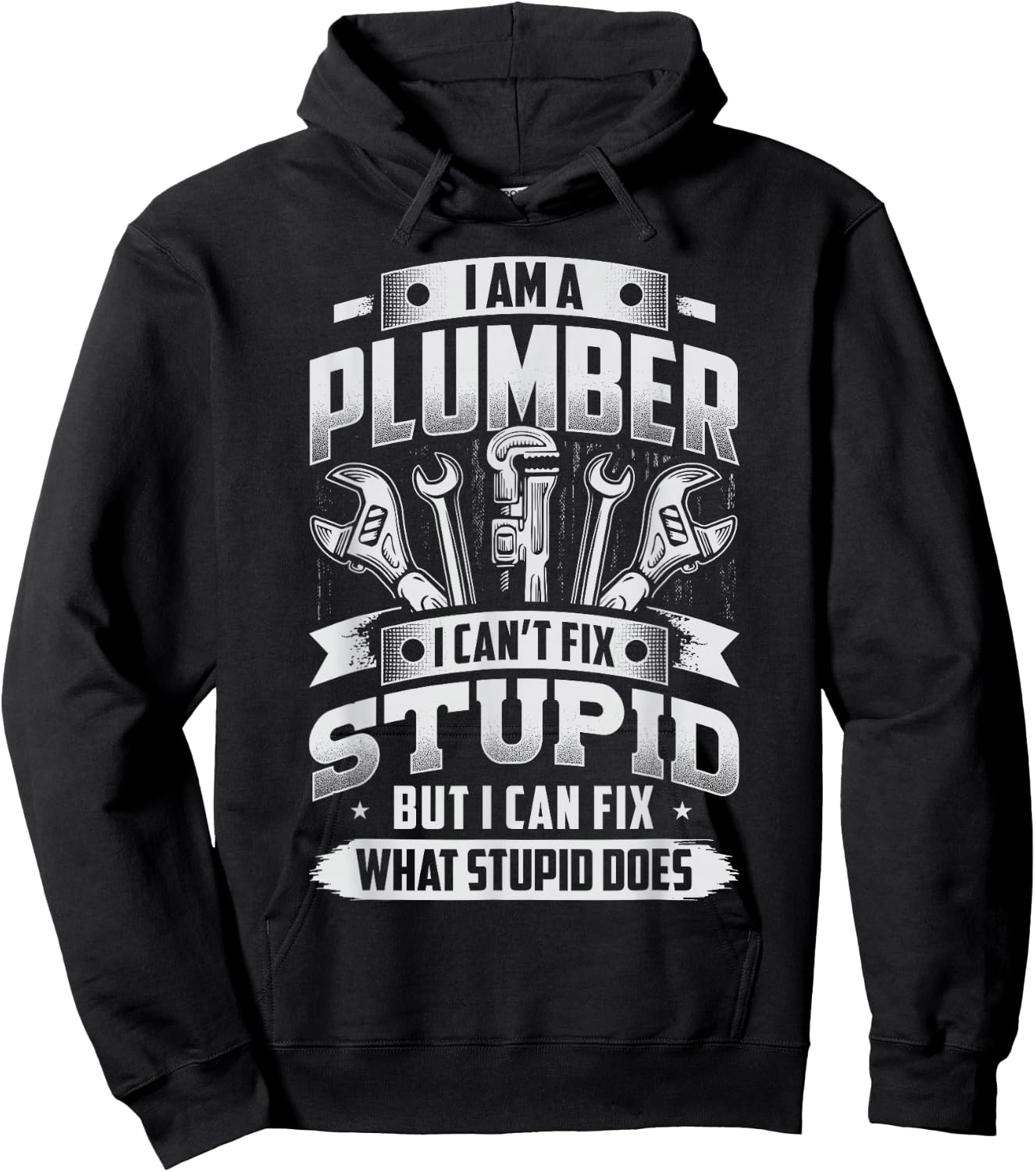 Funny Plumber Men Hoodie - Hoodie | Black