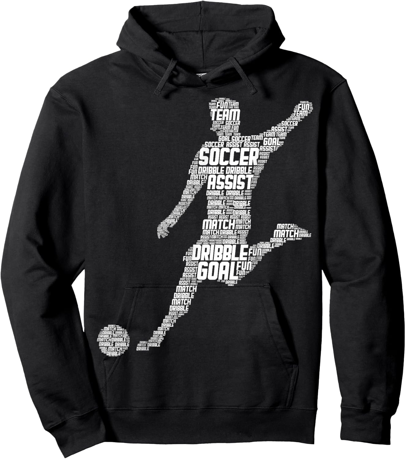 Soccer Player Men Kids Boys Hoodie - Hoodie | Black