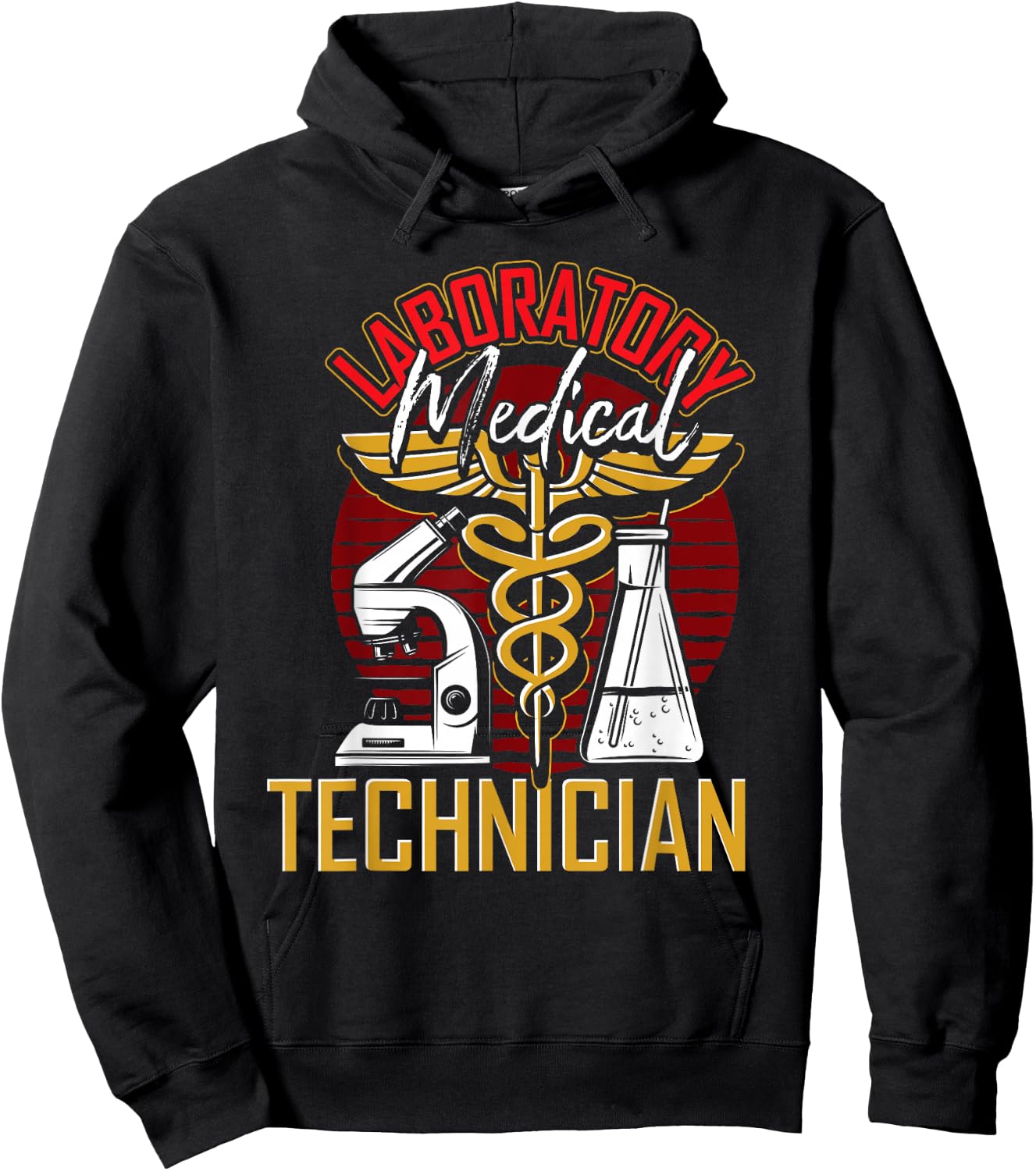 Retro Laboratory Scientist Lab Medical Laboratory Technician Hoodie - Hoodie | Black