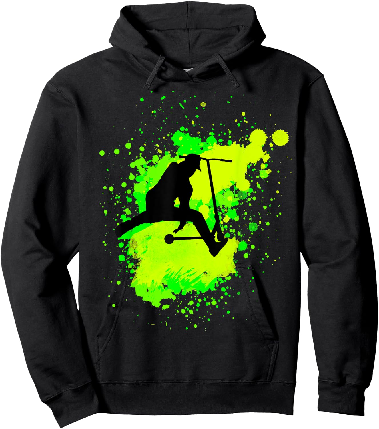 Crazy Scooter Stunt Tricks for Scooters Lovers Hoodie - Hoodie | Black