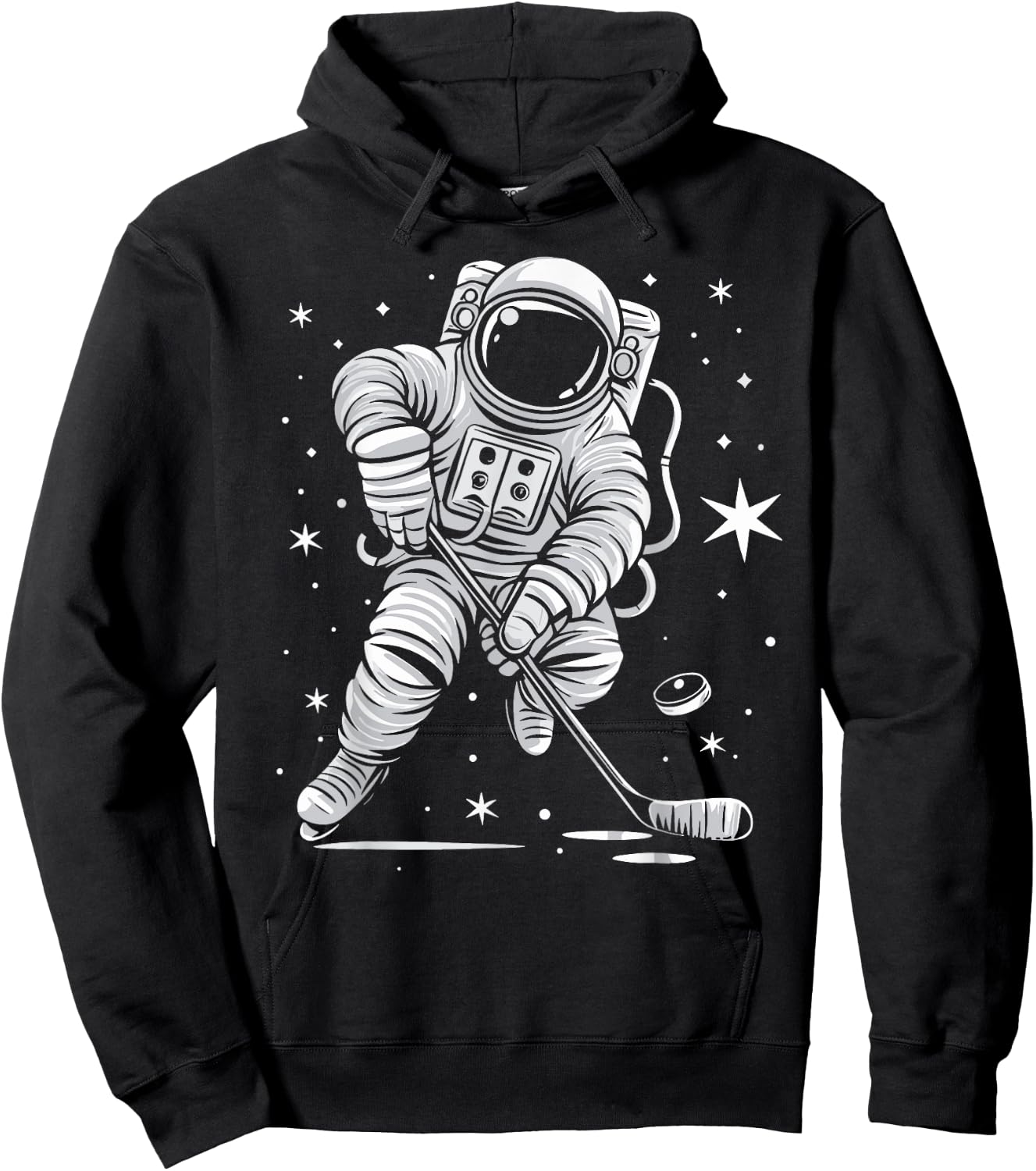 Funny Planet Astronaut Galaxy Space Astronaut Hockey Hoodie - Hoodie | Black