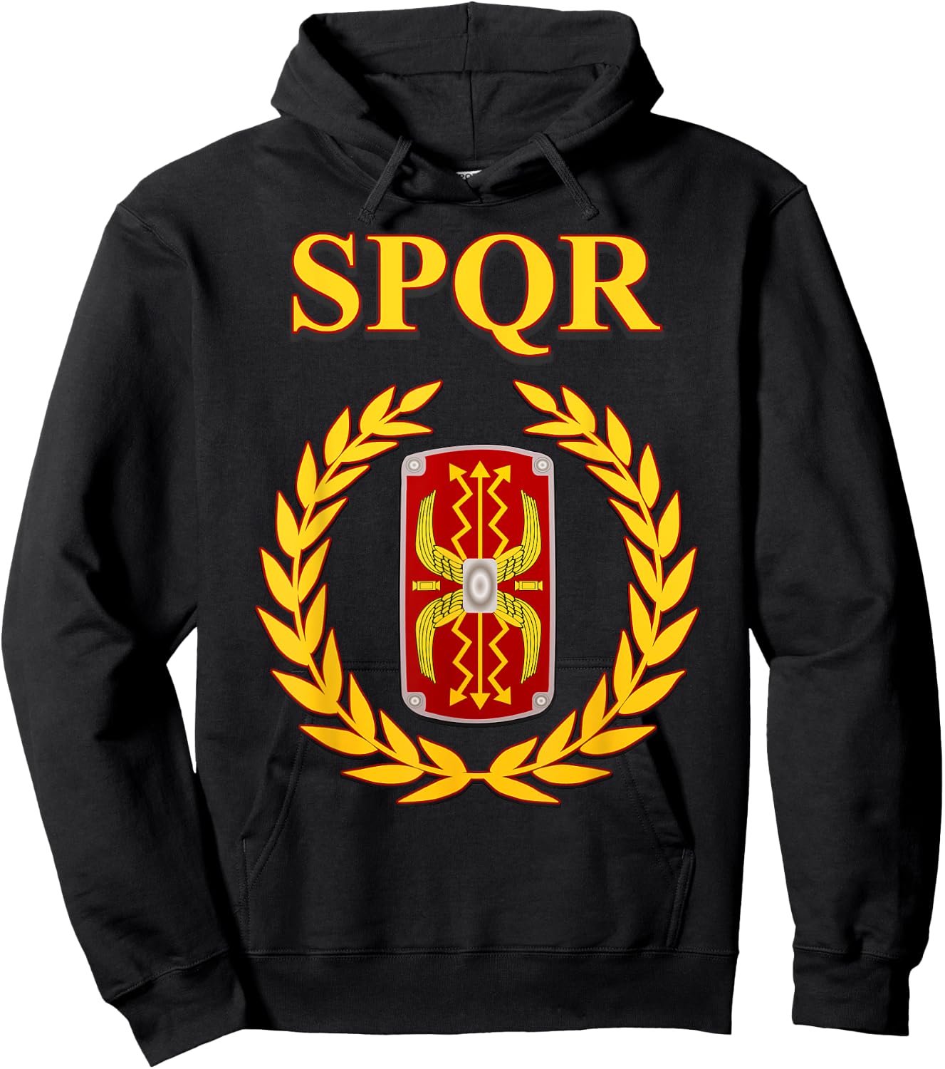 SPQR Roman Legionary Hoodie - Hoodie | Black