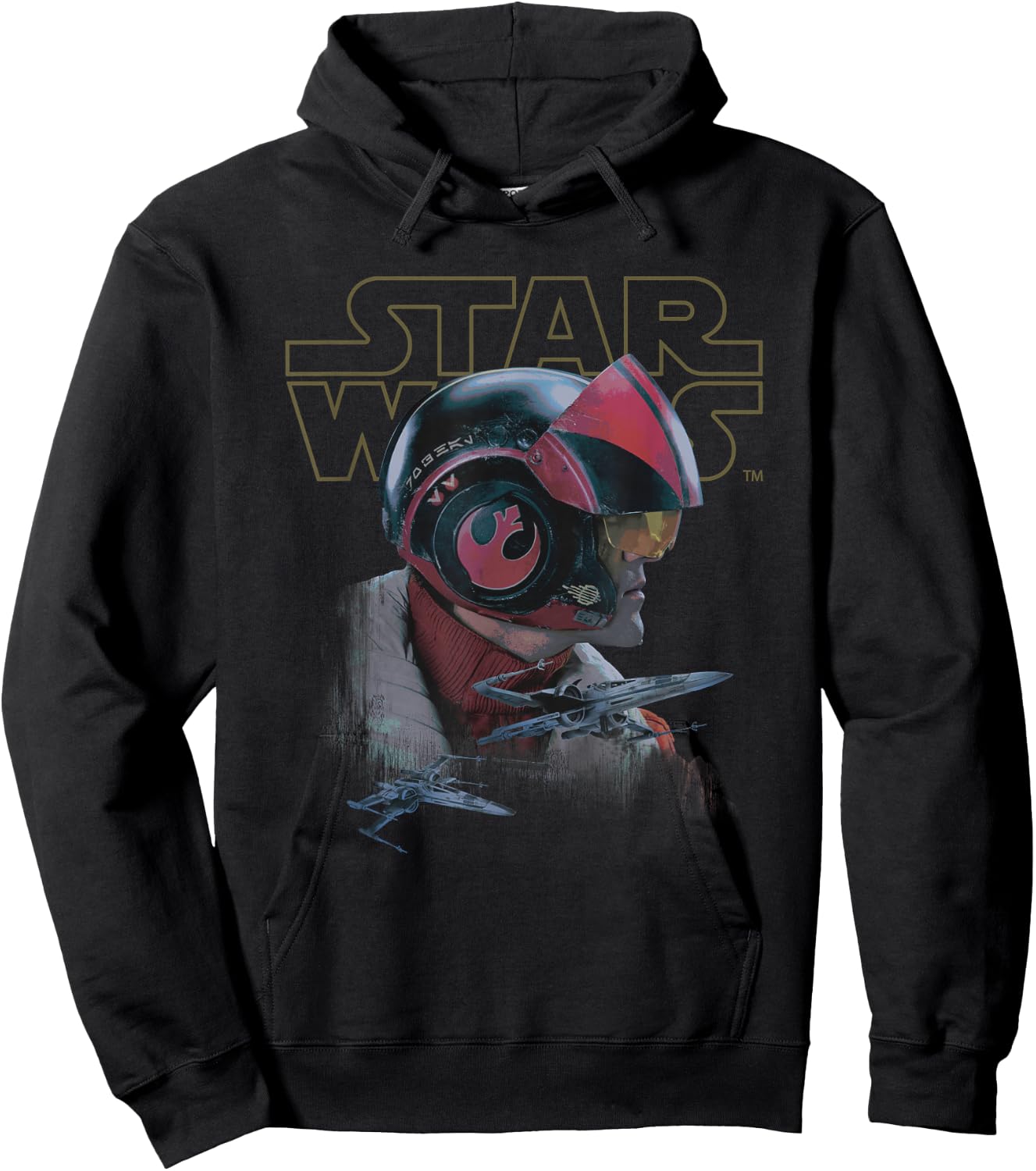 Star Wars The Force Awakens Poe Dameron X-Wing Hoodie - Hoodie | Black