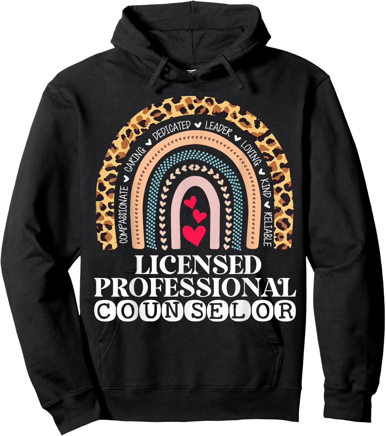 LPC Licensed Professional Counselor School Counseling Office Hoodie - Hoodie | Black
