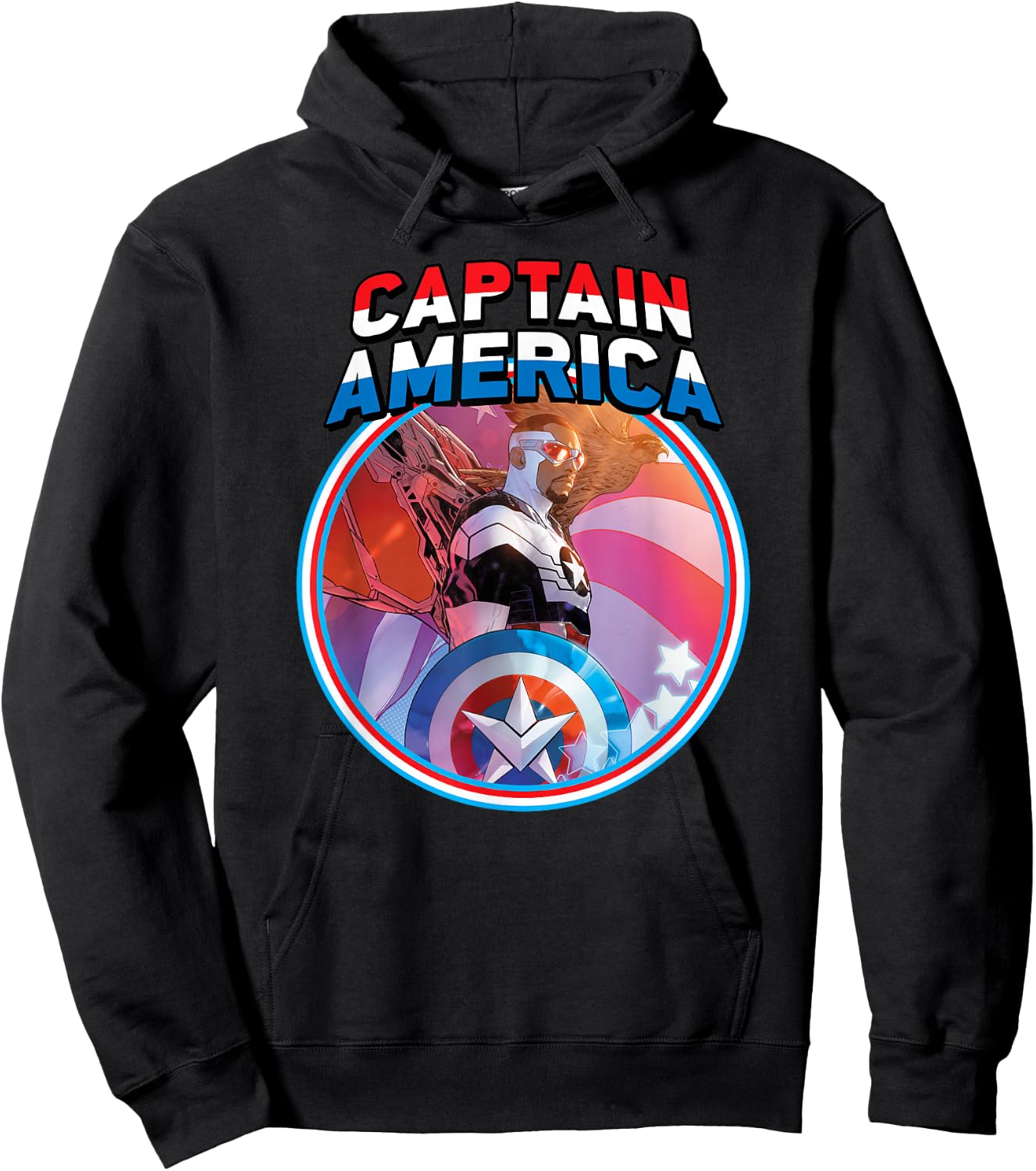 Marvel Captain America Symbol of Truth Sam Wilson Hoodie - Hoodie | Black