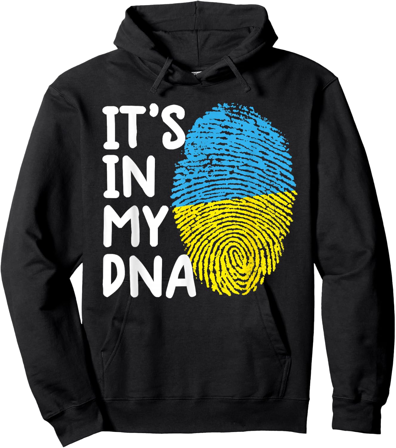 It's In My DNA Ukraine Ukrainian Ukraine Flag Ukraine Hoodie - Hoodie | Black