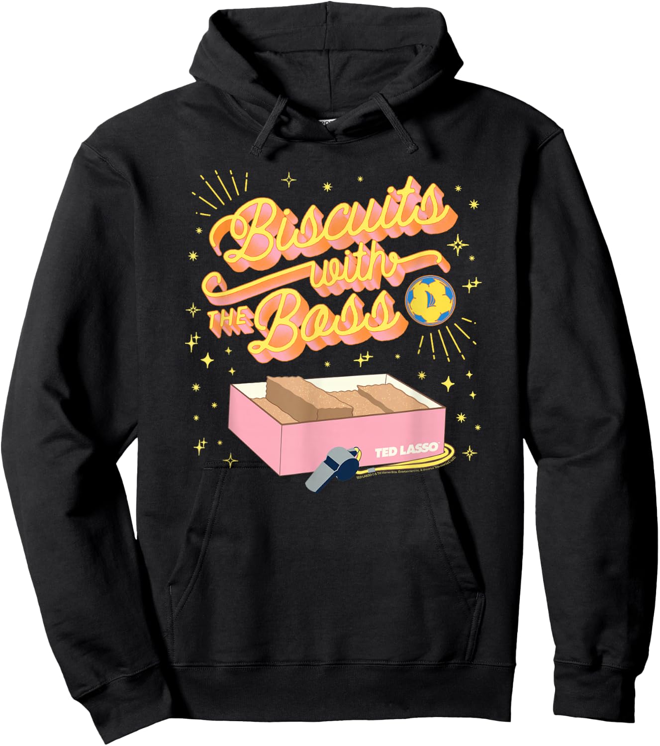 Ted Lasso Biscuits with The Boss Small Hoodie - Hoodie | Black