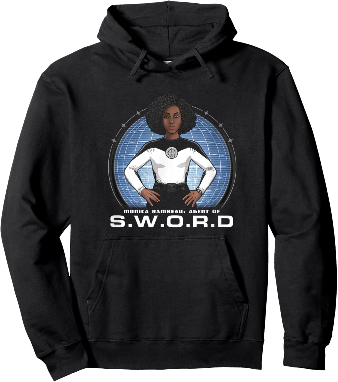 Marvel WandaVision Monica Rambeau Hero Shot Hoodie - Hoodie | Black