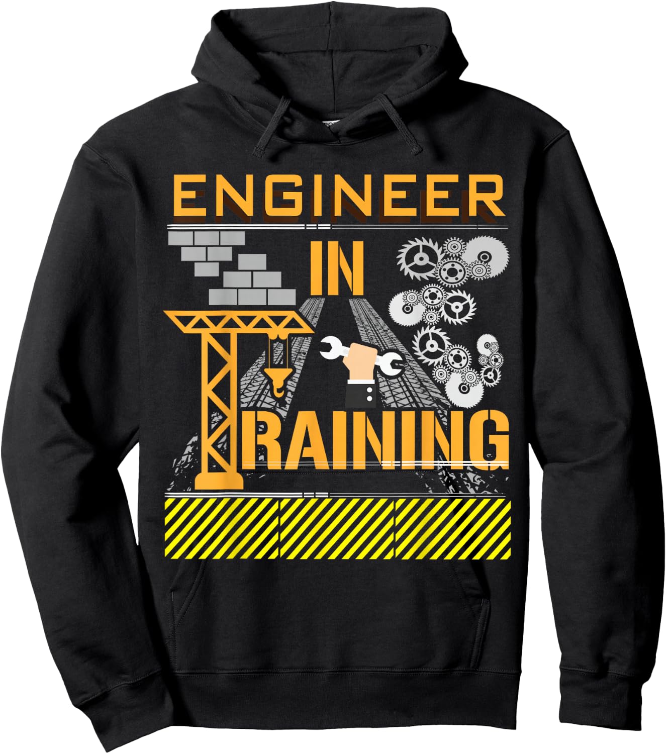 Engineer in Training Engineering Student Tea Gift Hoodie - Hoodie | Black