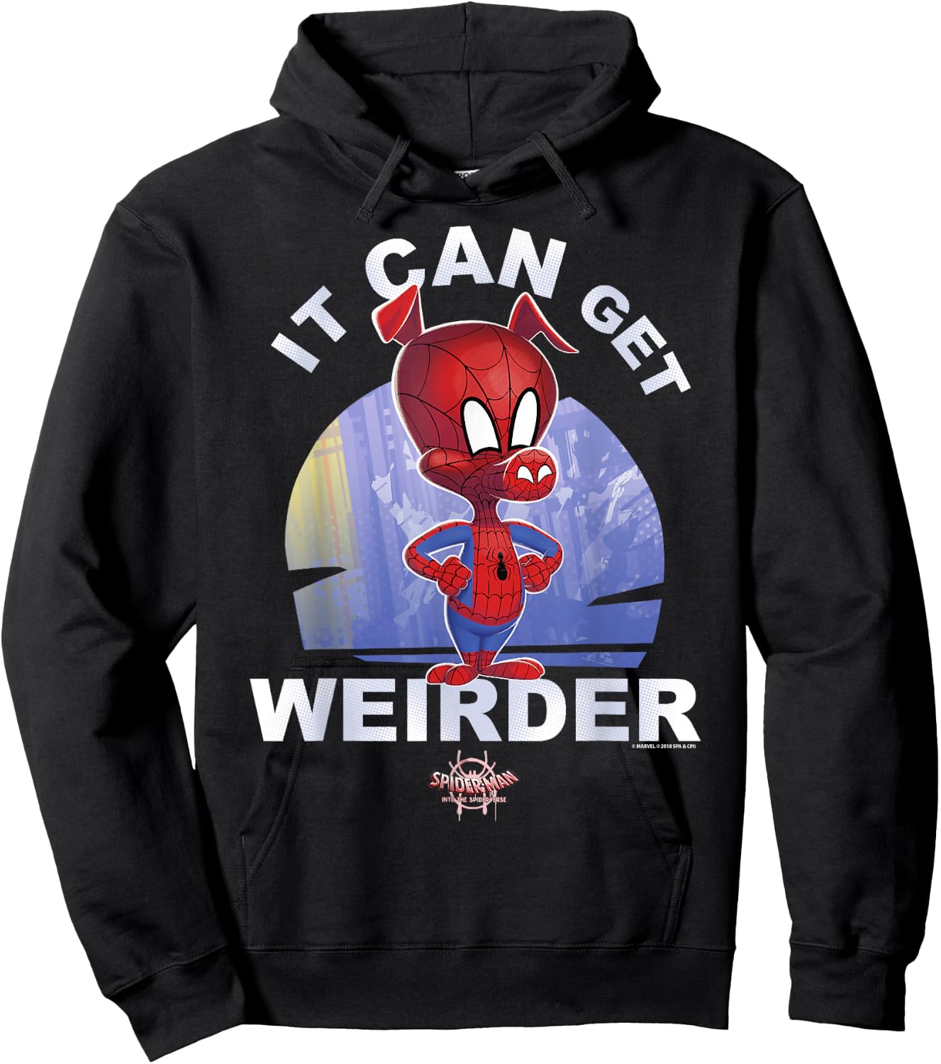 Marvel Spider-Man Spiderverse Spider-Ham Graphic Hoodie - Hoodie | Black