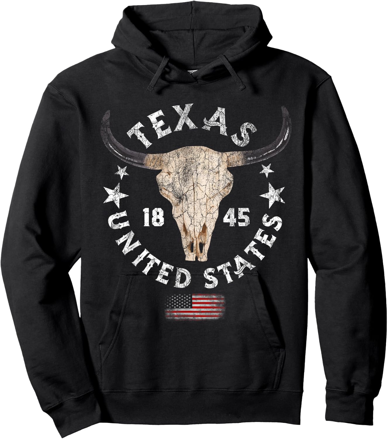 Texas - USA - Pride Since 1845 Texas Fan Hoodie - Hoodie | Black