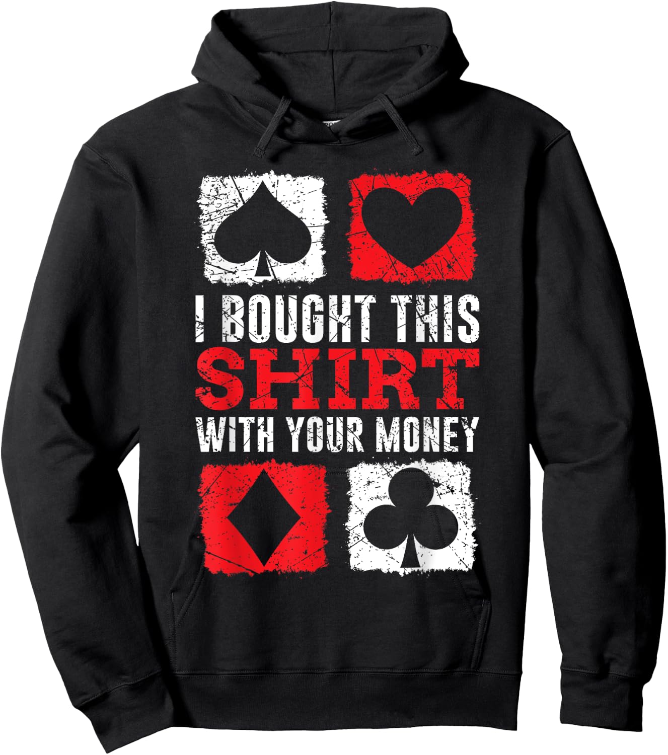 Card Game Card Player Skat Poker Double Head Gift Hoodie - Hoodie | Black