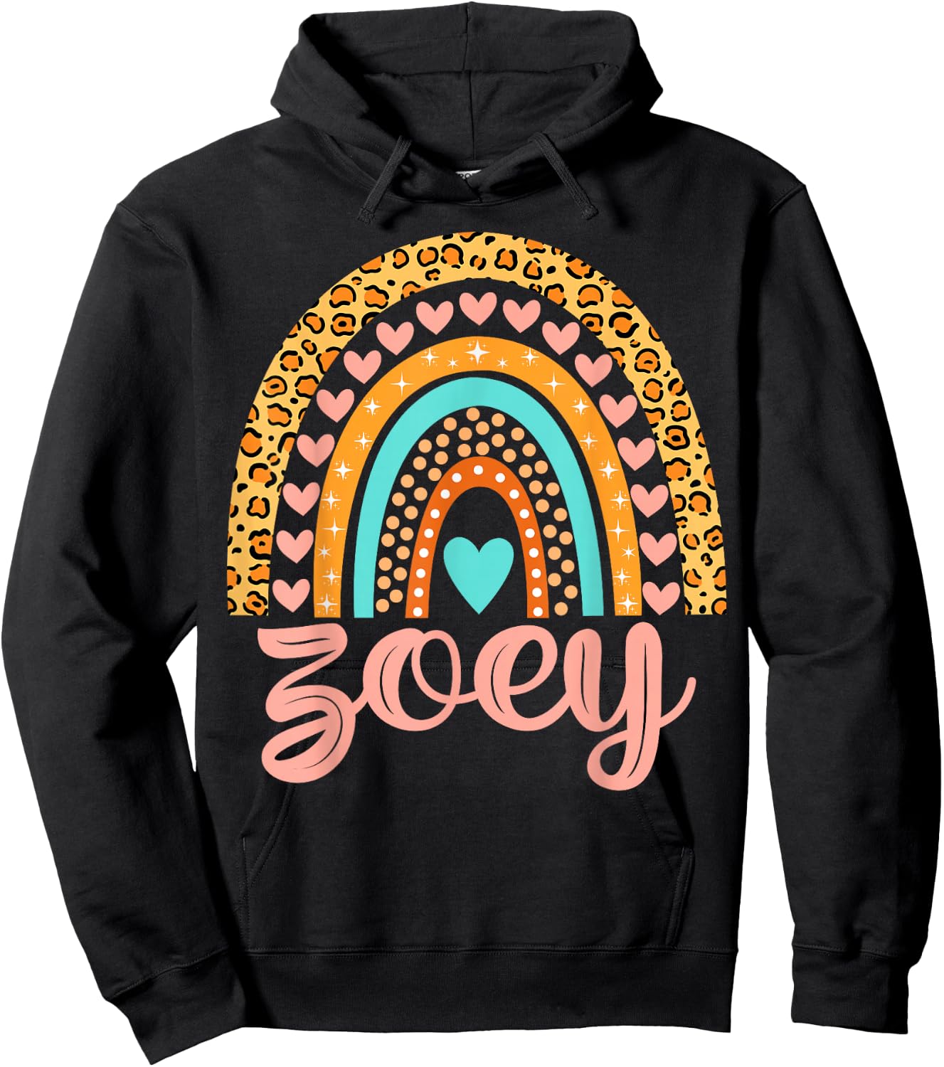Zoey Zoey Name Birthday Shirt Gift Hoodie - Hoodie | Black