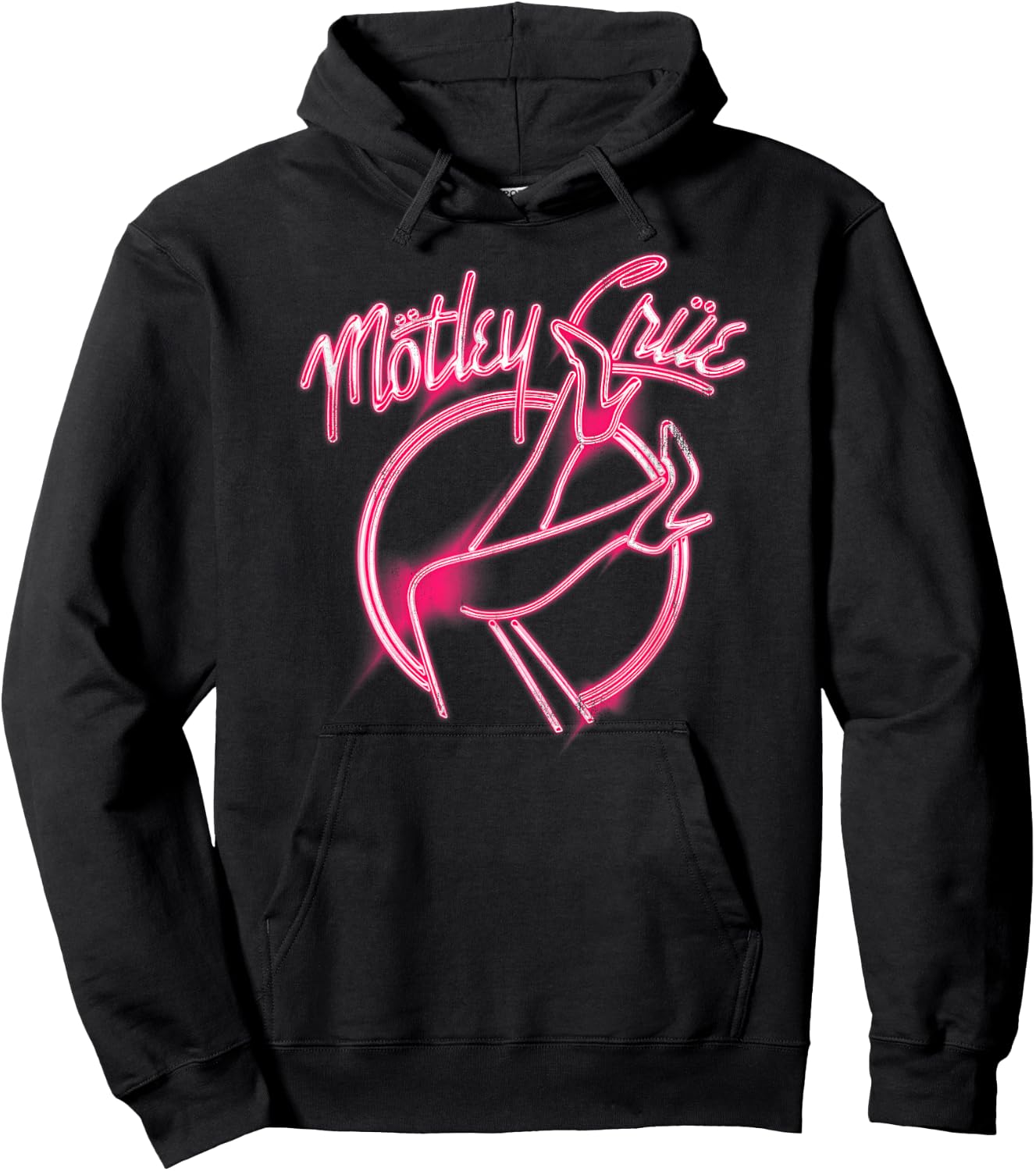 Mötley Crüe – Girls Girls Girls Pink Neon Heels Hoodie - Hoodie | Black