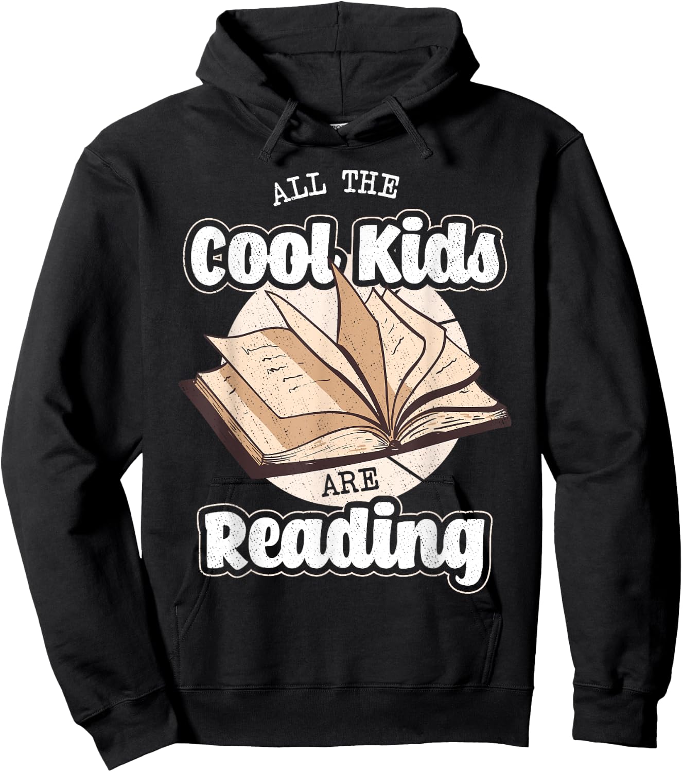 All The Cool Kids Are Reading Bookworm Novel Reader Books Hoodie - Hoodie | Black