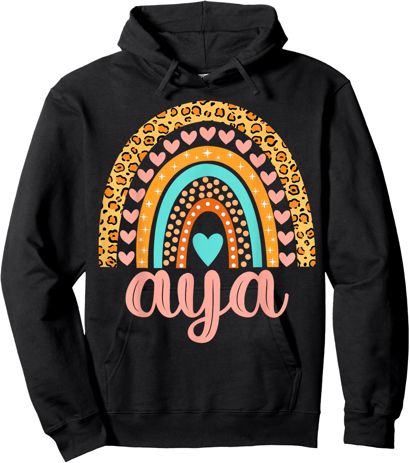 Aya Aya Name Birthday Shirt Gift Hoodie - Hoodie | Black