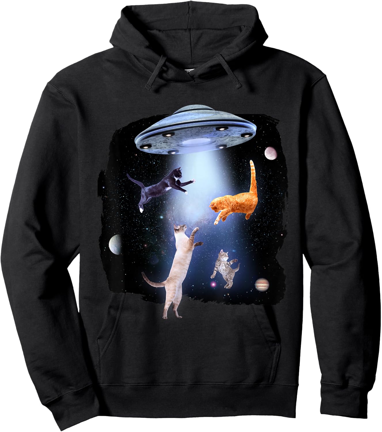 Cat Funny Cat Design Hoodie - Hoodie | Black