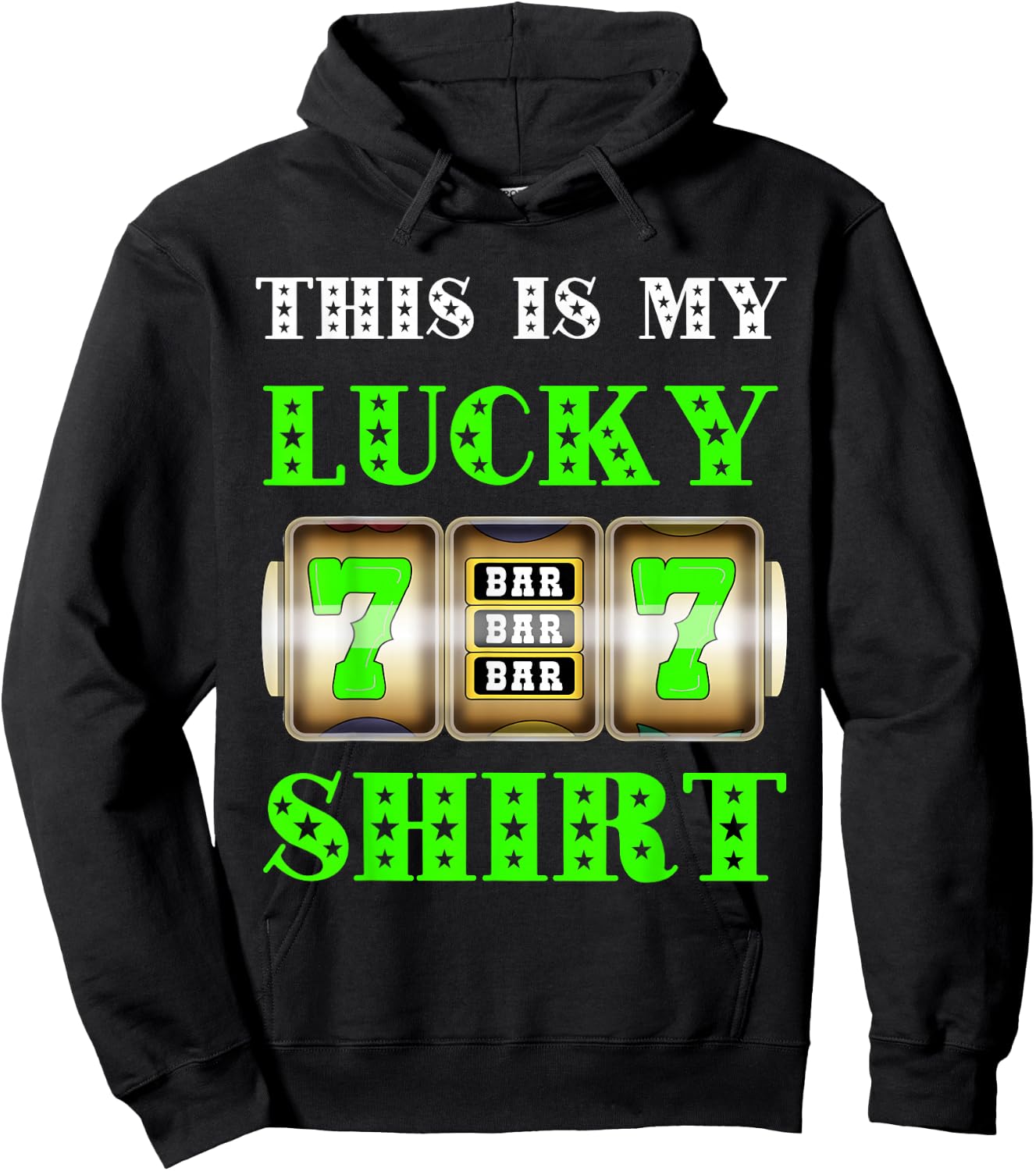 Gambling Casino Slot Machine Gambling Jackpot Main Win Hoodie - Hoodie | Black
