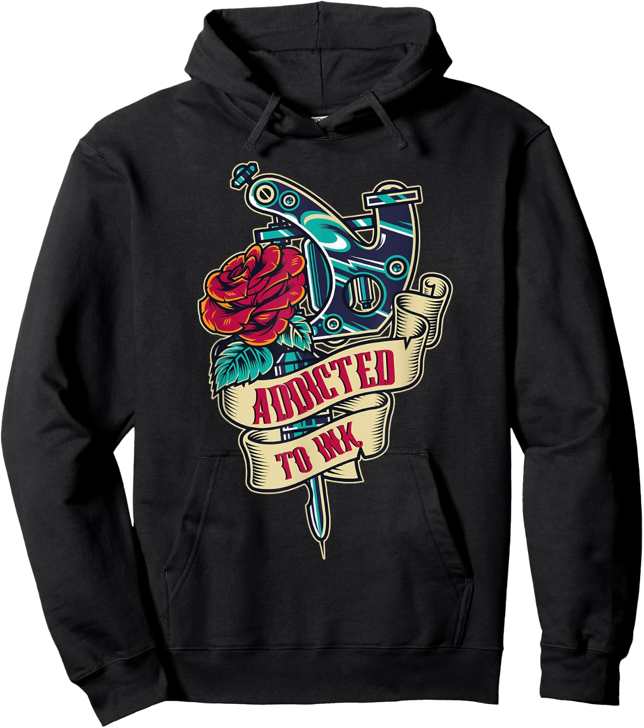 Addicted to ink Ink master, Artist, Machine, Needle Tattoo Hoodie - Hoodie | Black