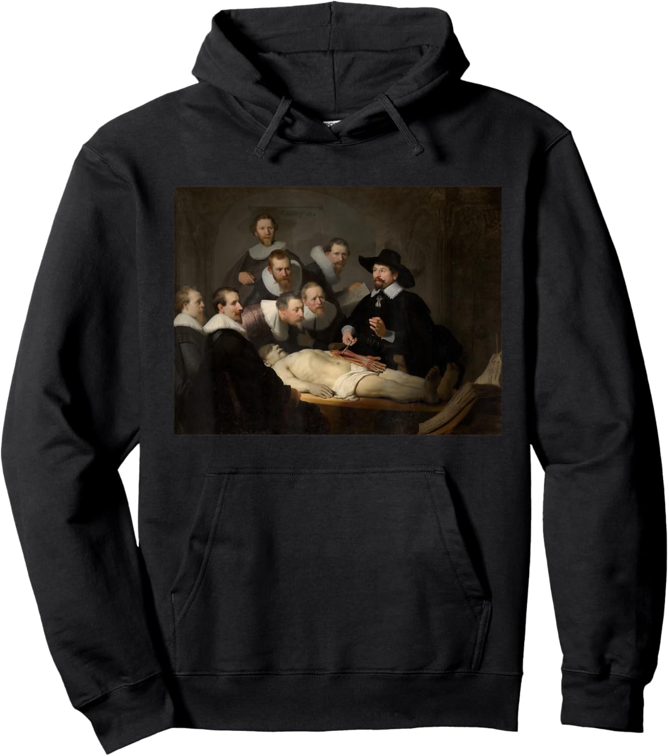 Rembrandt van Rijn's The Anatomy Lesson of Dr. Nicolaes Tulp Hoodie - Hoodie | Black