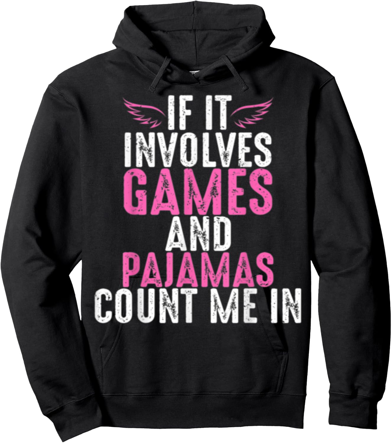 Funny Board Games And Pajamas Hoodie - Hoodie | Black