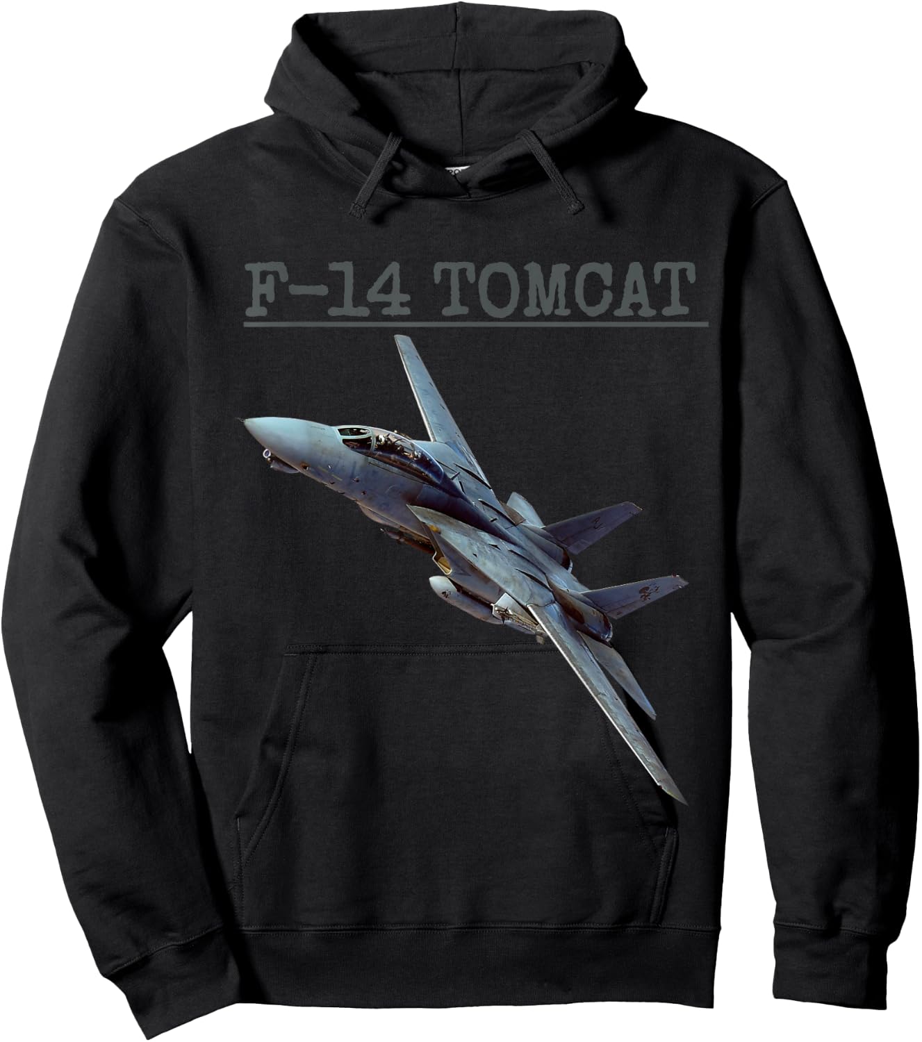 Fun American Naval Aviation "F-14 Tomcat" In Action. Hoodie - Hoodie | Black
