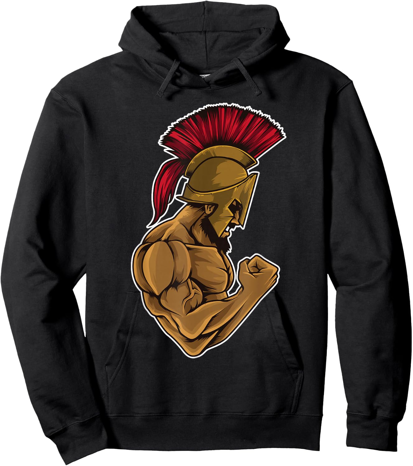 Spartan At The Gym - Muscle Fitness Training Hoodie - Hoodie | Black