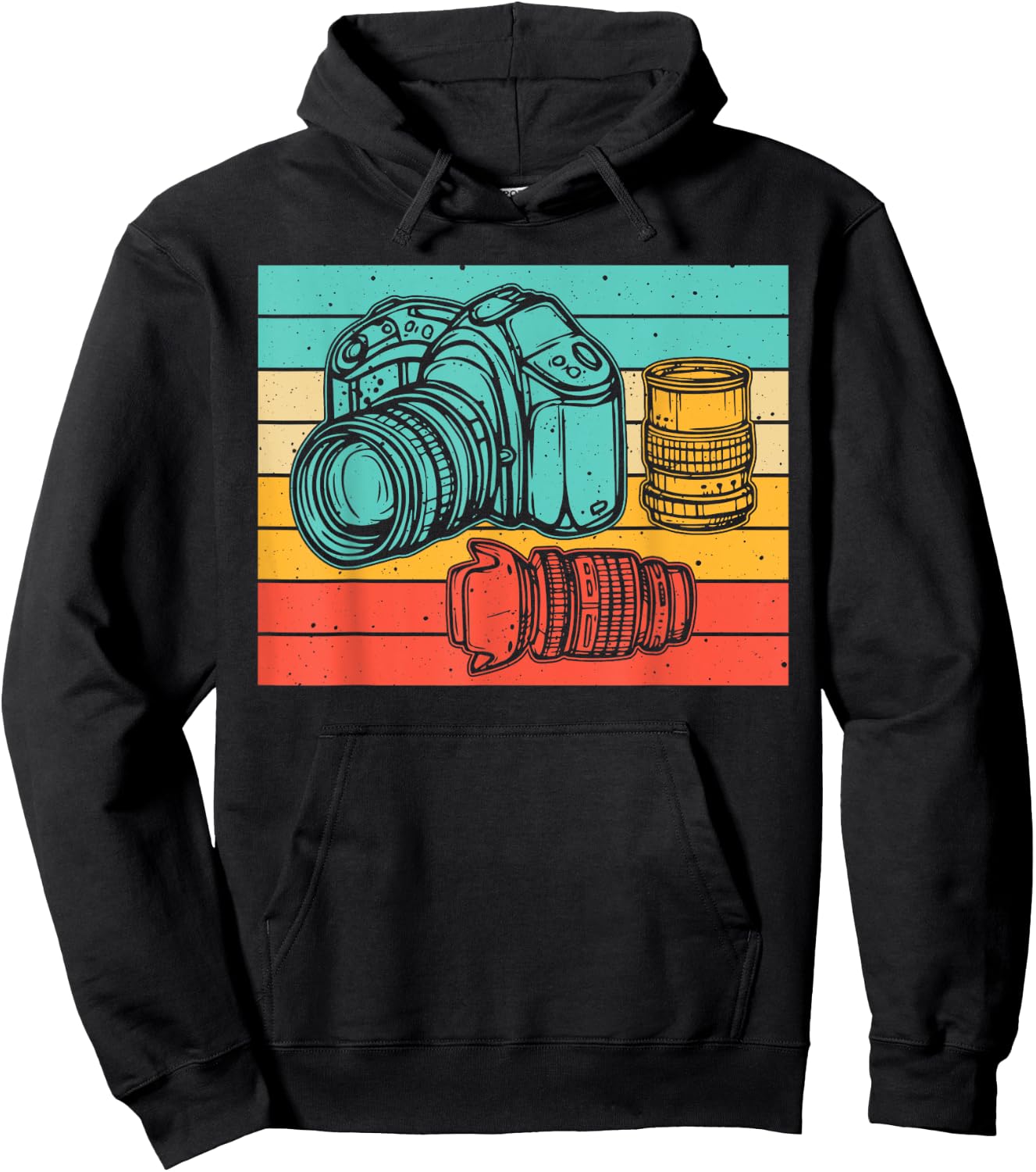 Vintage Camera Art Photographer Photography Lover Men Women Hoodie - Hoodie | Black